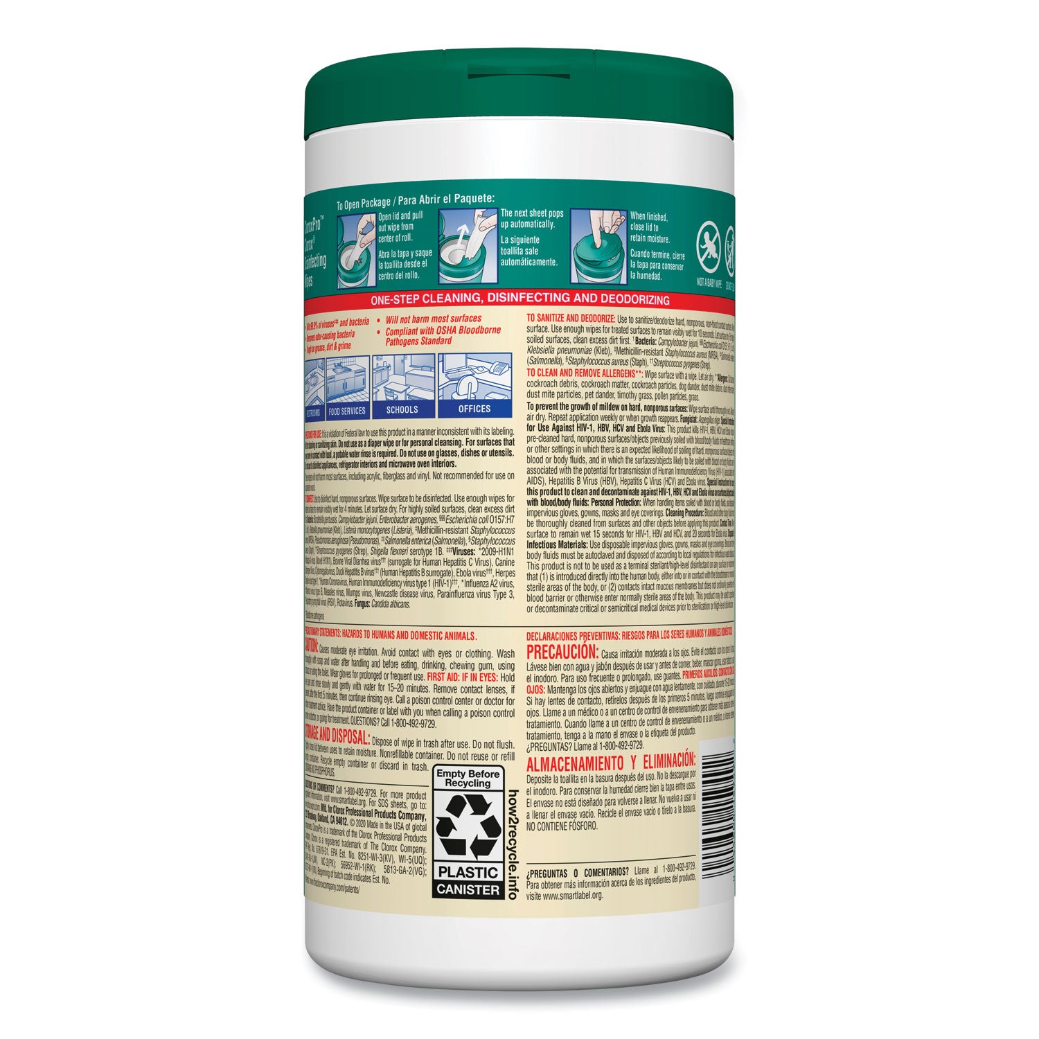 Disinfecting Wipes, 1-Ply, 7 x 8, Fresh Scent, White, 75/Canister -