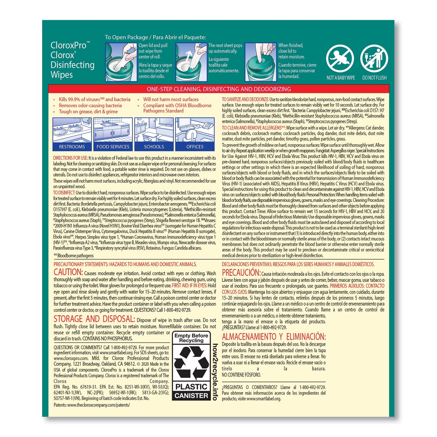 Disinfecting Wipes, 1-Ply, 7 x 8, Fresh Scent, White, 75/Canister -