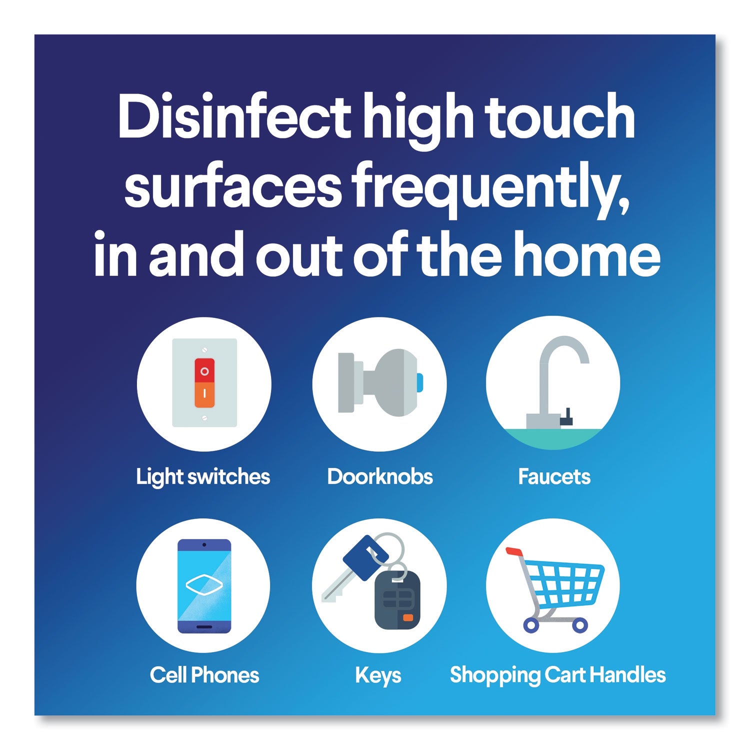 Disinfecting Wipes, 1-Ply, 7 x 8, Fresh Scent, White, 75/Canister, 6 Canisters/Carton -