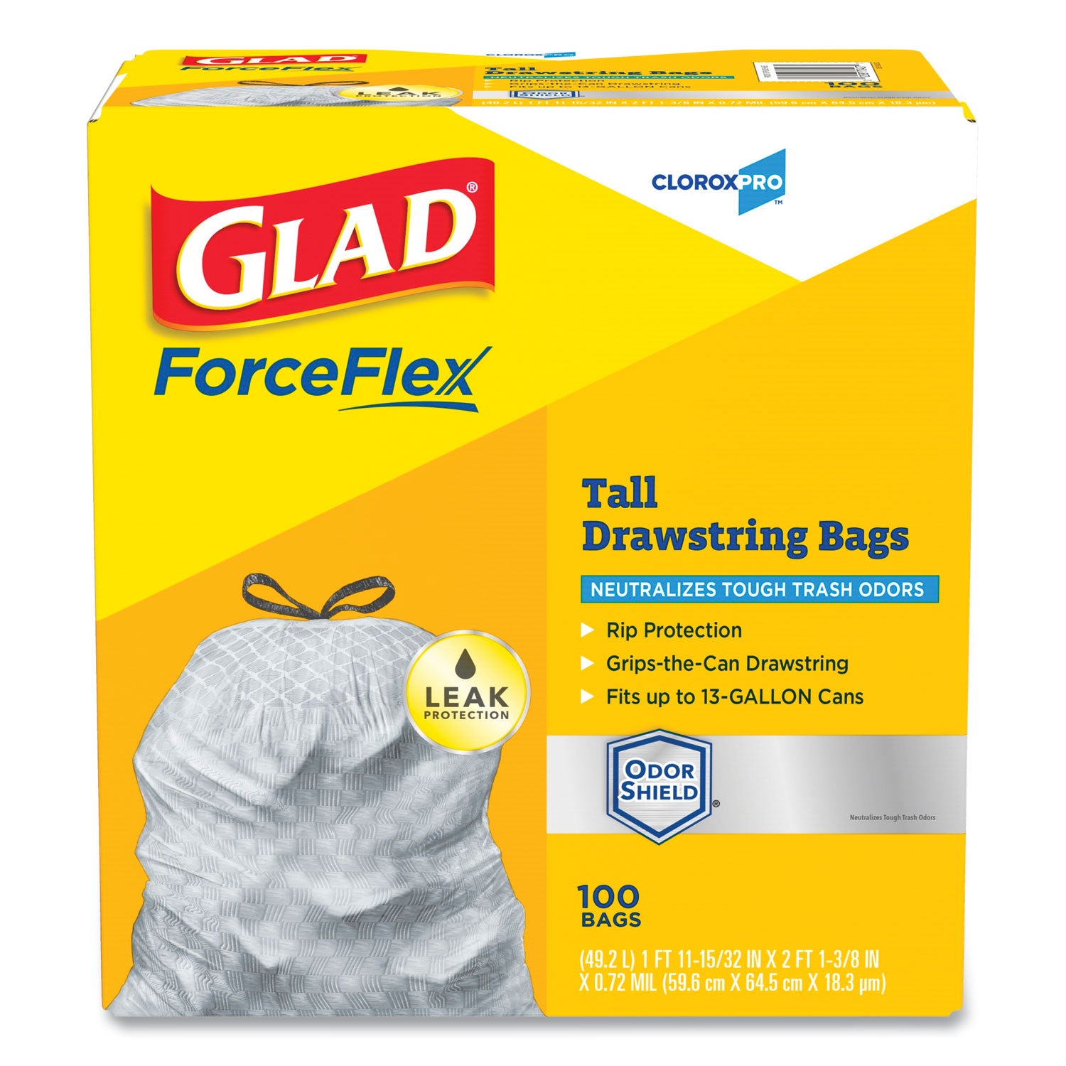 forceflex-tall-kitchen-drawstring-trash-bags-13-gal-072-mil-2375-x-2488-gray-100-box_clo70427 - 1