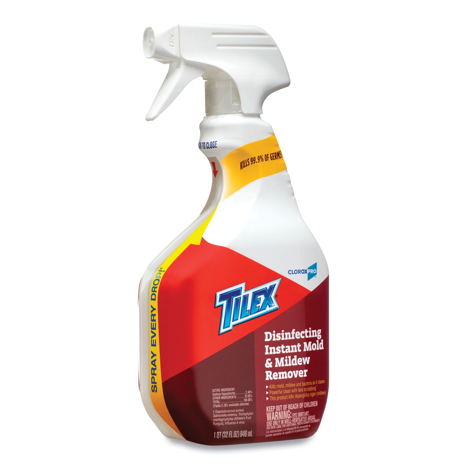 Disinfects Instant Mildew Remover, 32 oz Smart Tube Spray, 9/Carton -