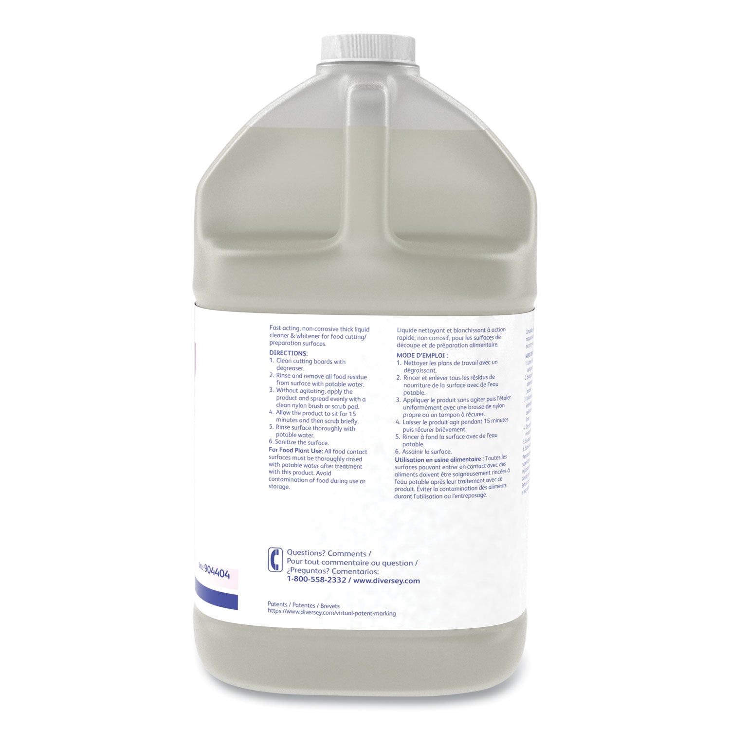 Suma Block Whitener, 1 gal Bottle, 4/Carton -