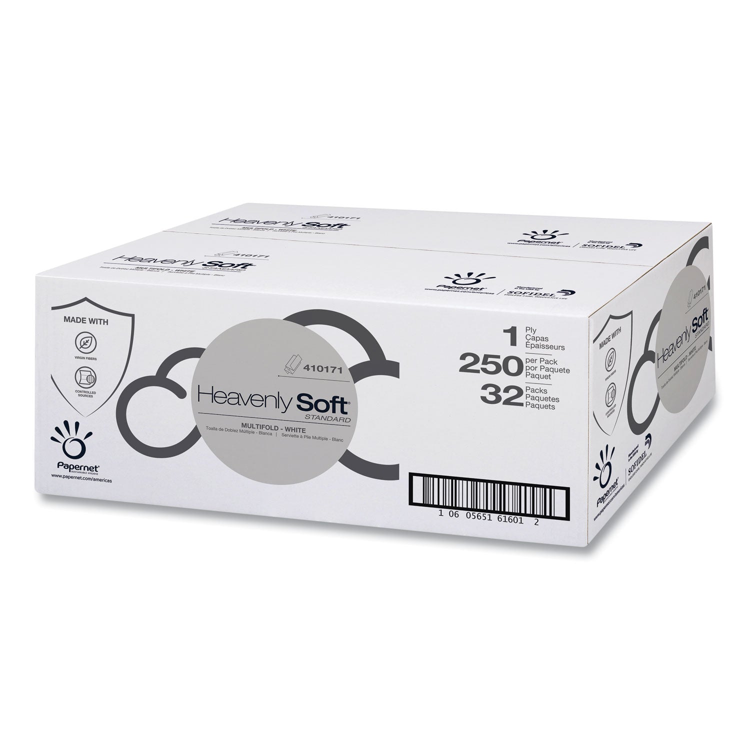 heavenly-soft-multi-fold-towel-standard-1-ply-4-x-95-white-250-pack-32-packs-carton_sod410171 - 1