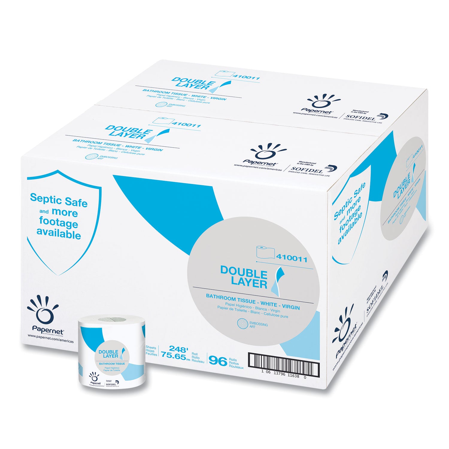 double-layer-toilet-tissue-septic-safe-1-ply-white-virgin-850-sheets-roll-96-rolls-carton_sod410011 - 1