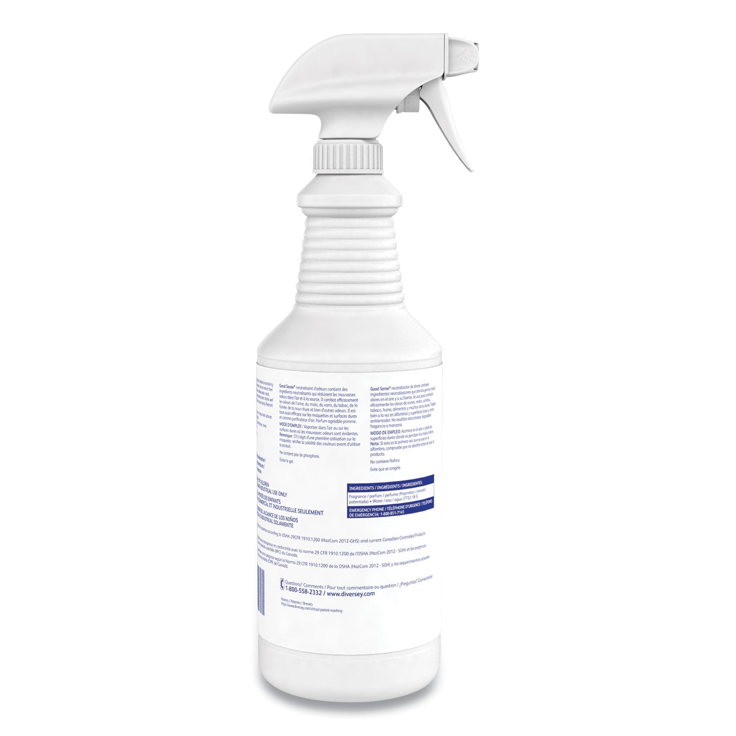 Good Sense RTU Liquid Odor Counteractant, Apple Scent, 32 oz Spray Bottle -