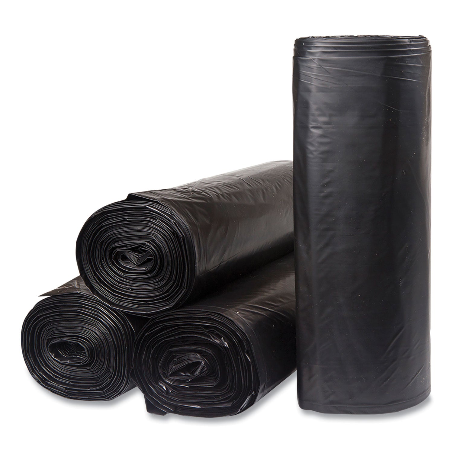 low-density-commercial-can-liners-coreless-interleaved-roll-45-gal-12mil-40-x-46-black-10-bags-roll-10-rolls-carton_ibseci404612k - 1