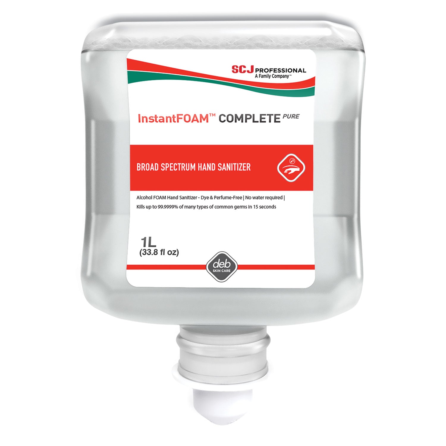 instantfoam-complete-pure-alcohol-hand-sanitizer-1-l-refill-fragrance-free-6-carton_sjnifc1l - 1