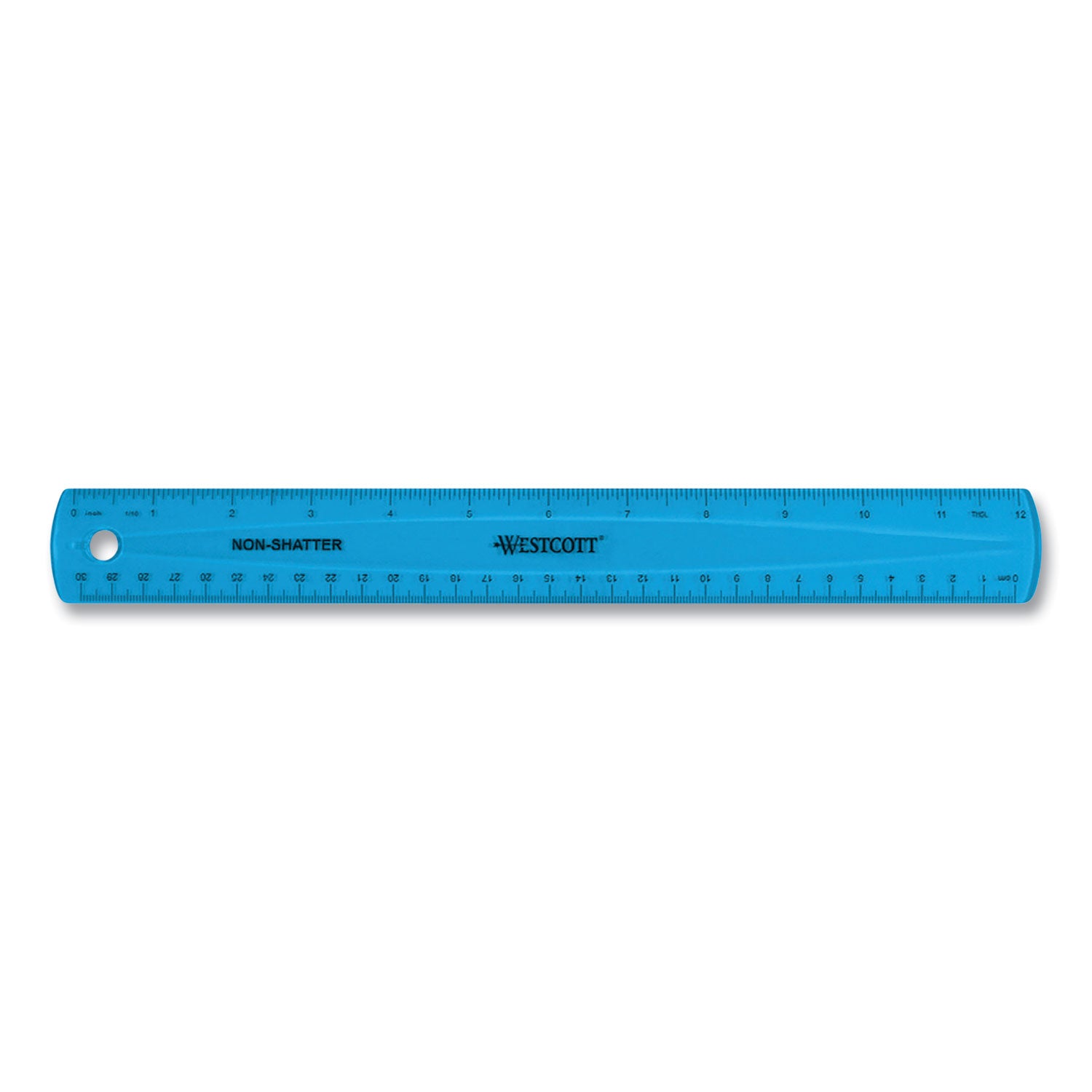 non-shatter-flexible-ruler-standard-metric-12-30-cm-long-plastic-assorted-translucent-colors-12-box_acm17721 - 2