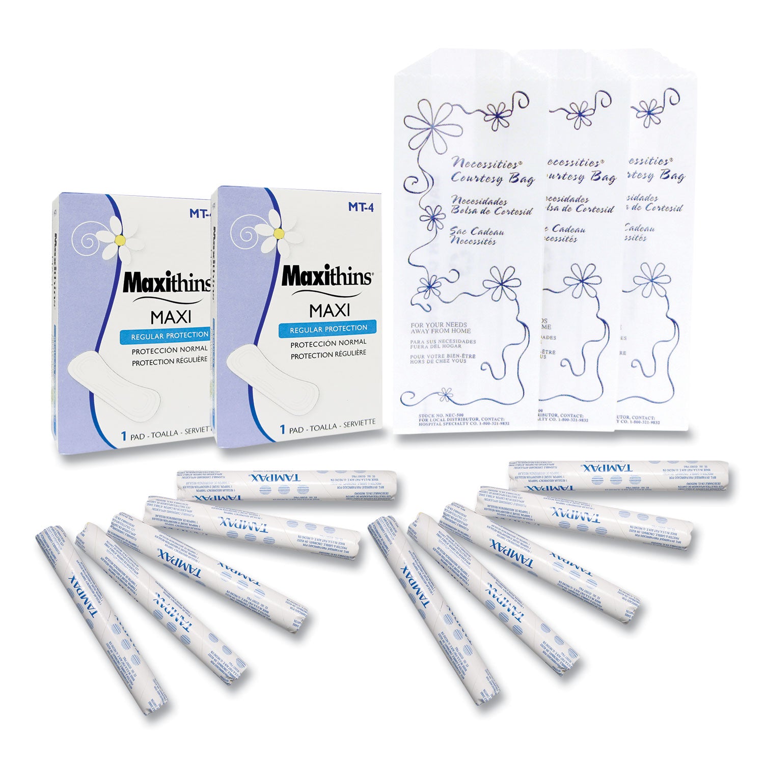 vended-menstrual-care-refill-kit-60-pads-60-tampons-60-disposable-bags-180-carton_hosmt180 - 1
