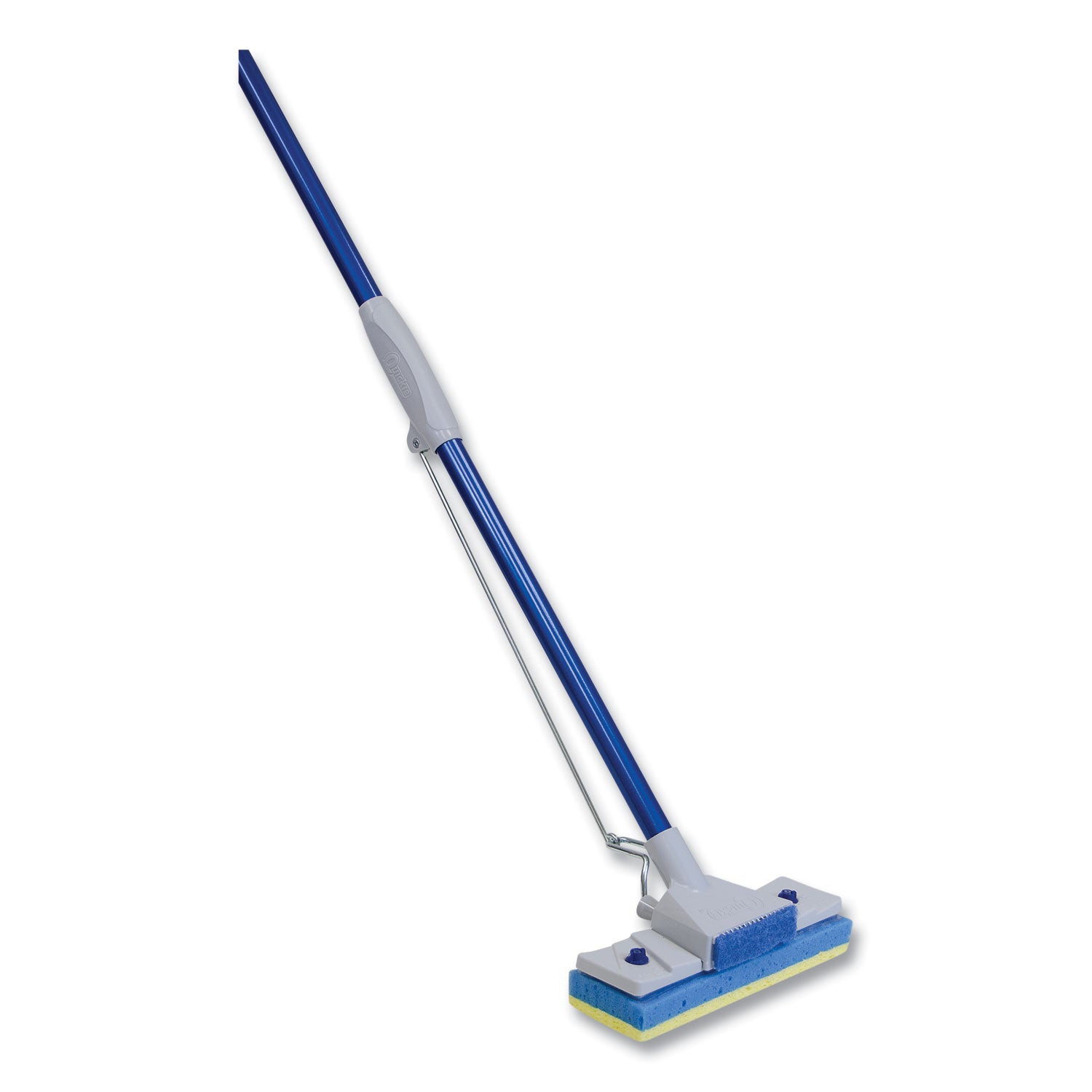 automatic-sponge-mop-9-x-3-blue-yellow-cellulose-head-48-blue-gray-steel-handle_qck454ea - 1