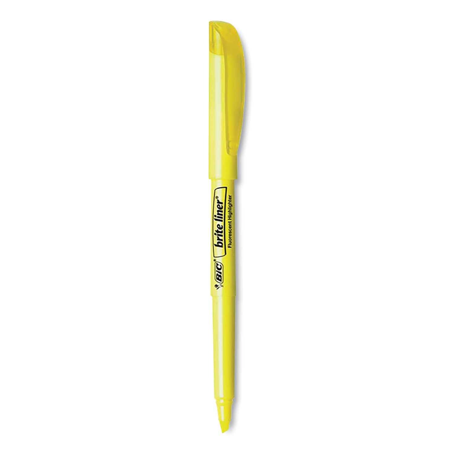 brite-liner-highlighter-assorted-ink-colors-chisel-tip-assorted-barrel-colors-dozen_bic30221 - 2