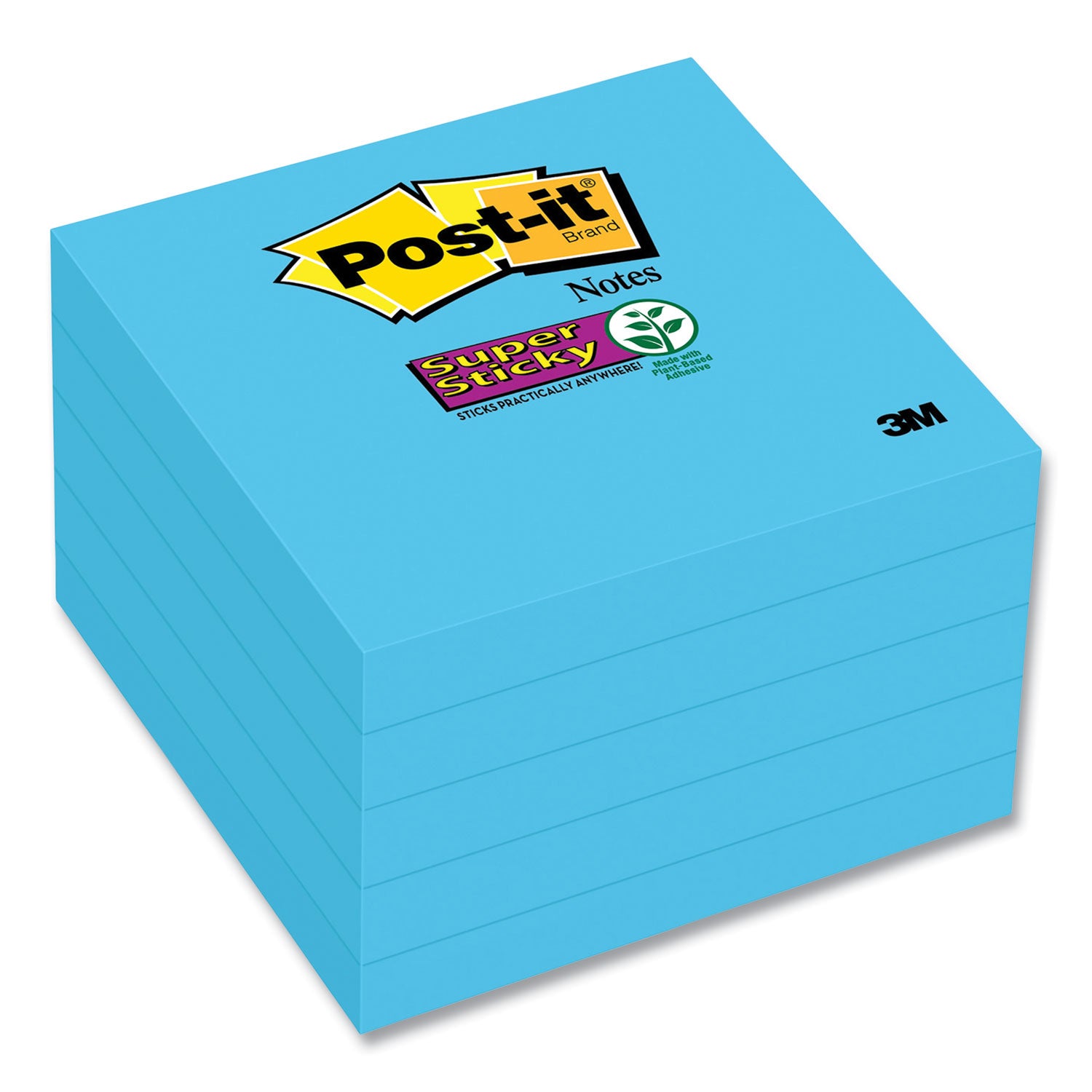 self-stick-notes-3-x-3-electric-blue-90-sheets-pad-5-pads-pack_mmm6545ssbe - 1