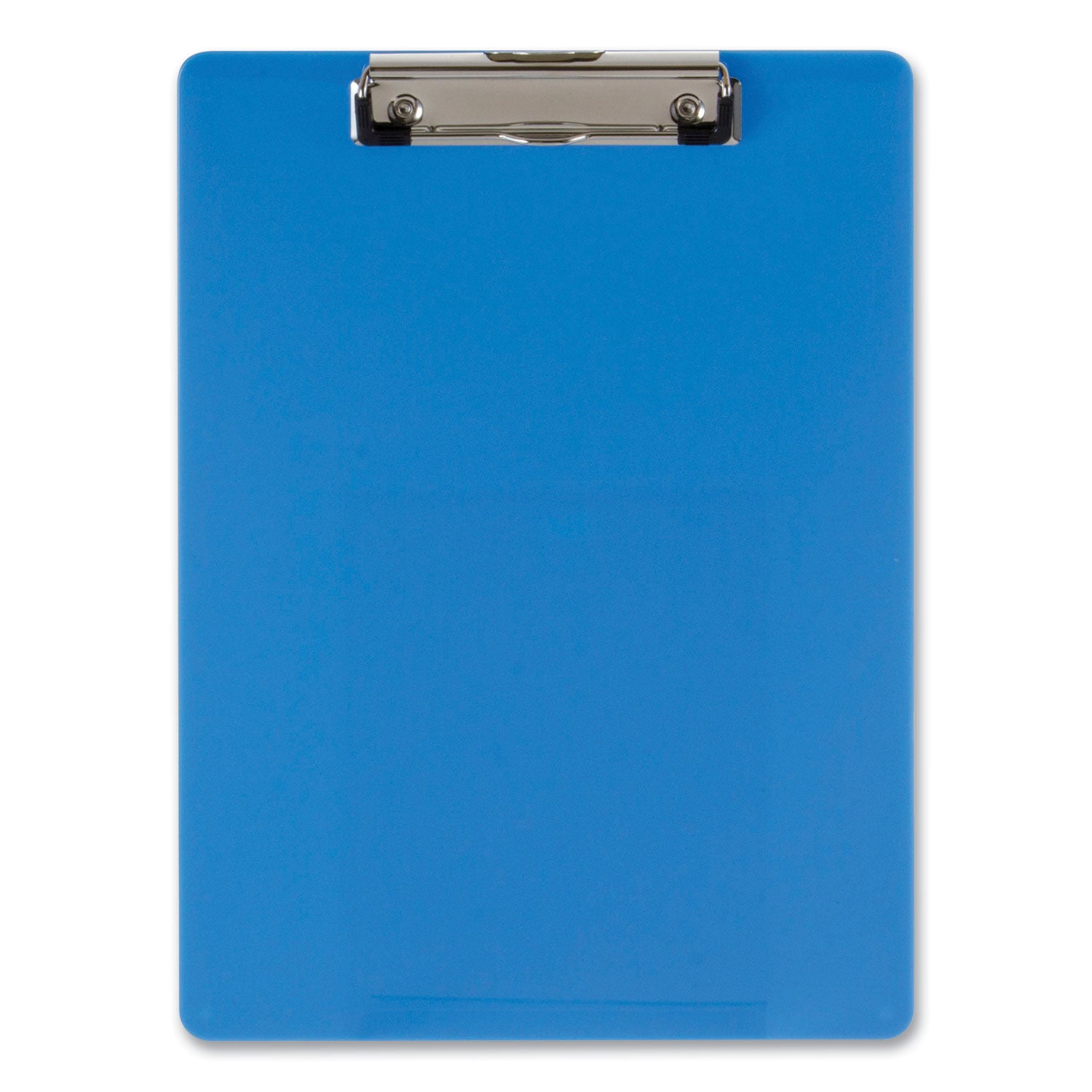 Recycled Plastic Clipboard, Holds 8.5 x 11 Sheets, Blue -