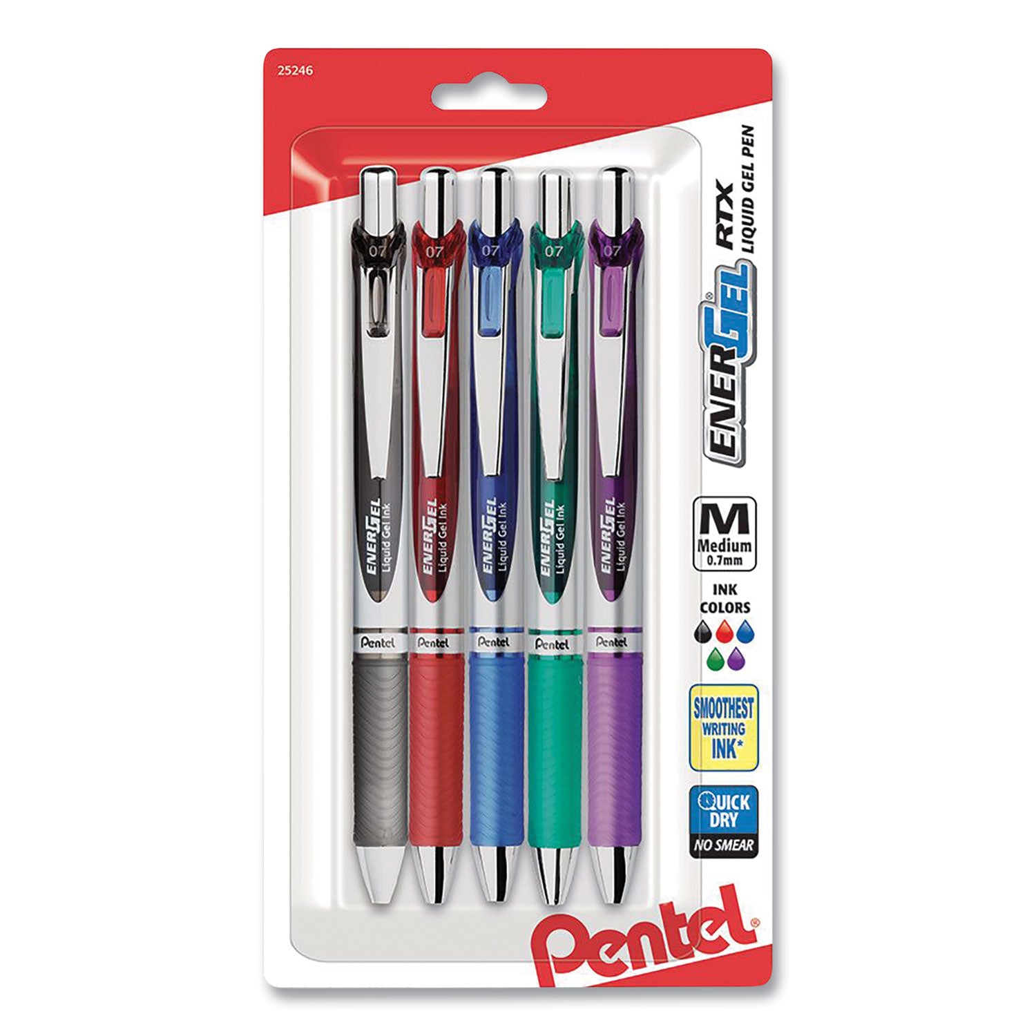 energel-rtx-gel-pen-retractable-medium-07-mm-assorted-ink-and-barrel-colors-5-pack_penbl77bp5m - 1