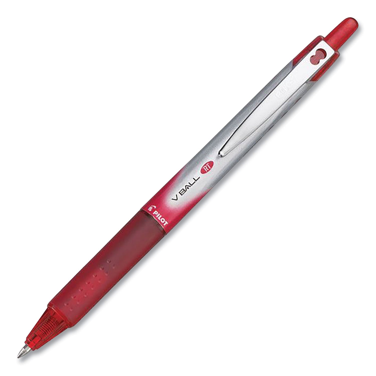vball-rt-liquid-ink-roller-ball-pen-retractable-fine-07-mm-red-ink-red-white-barrel-dozen_pil26208dz - 2