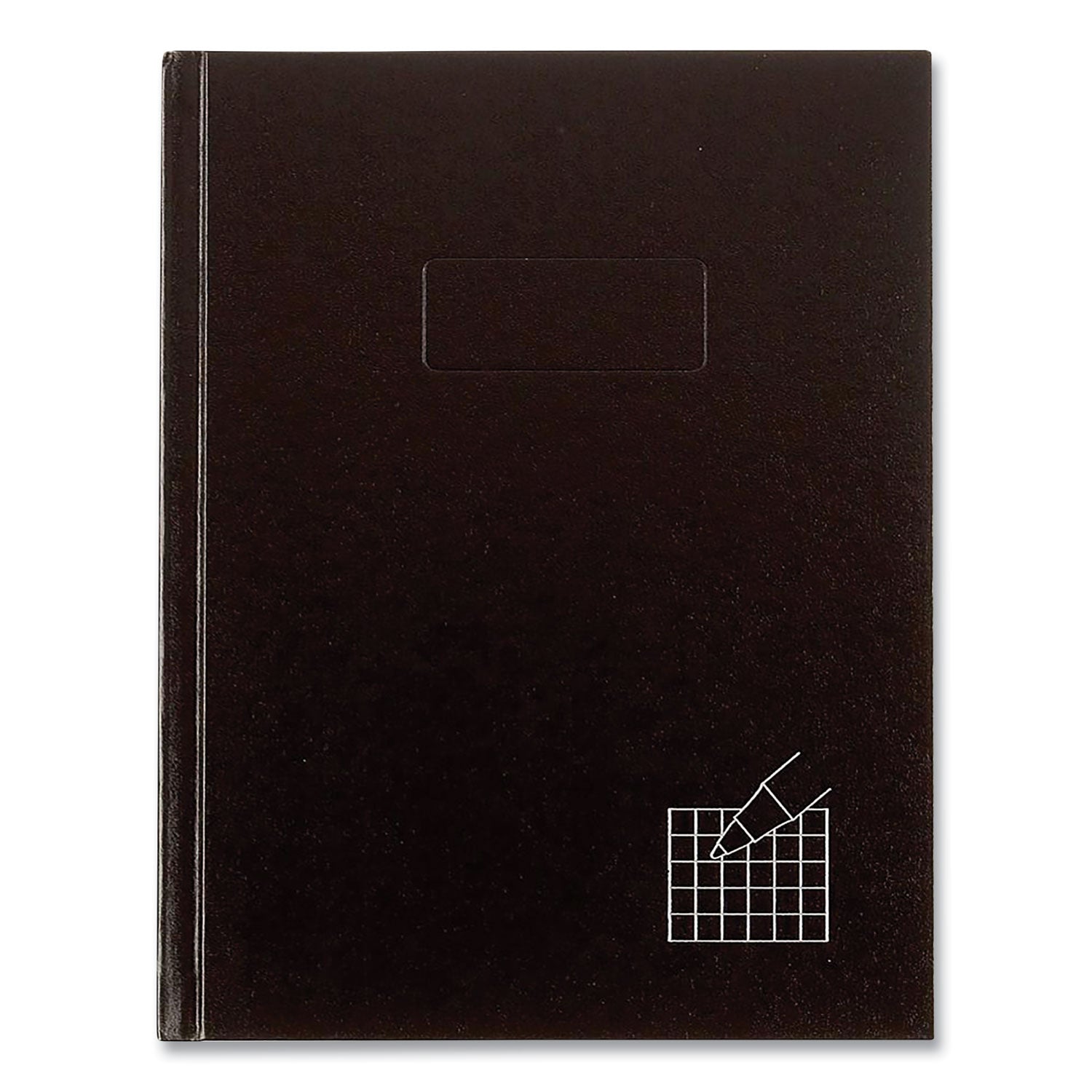 Professional Quad Notebook, Quadrille Rule (4 sq/in), Black Cover, (96) 9.25 x 7.25 Sheets -