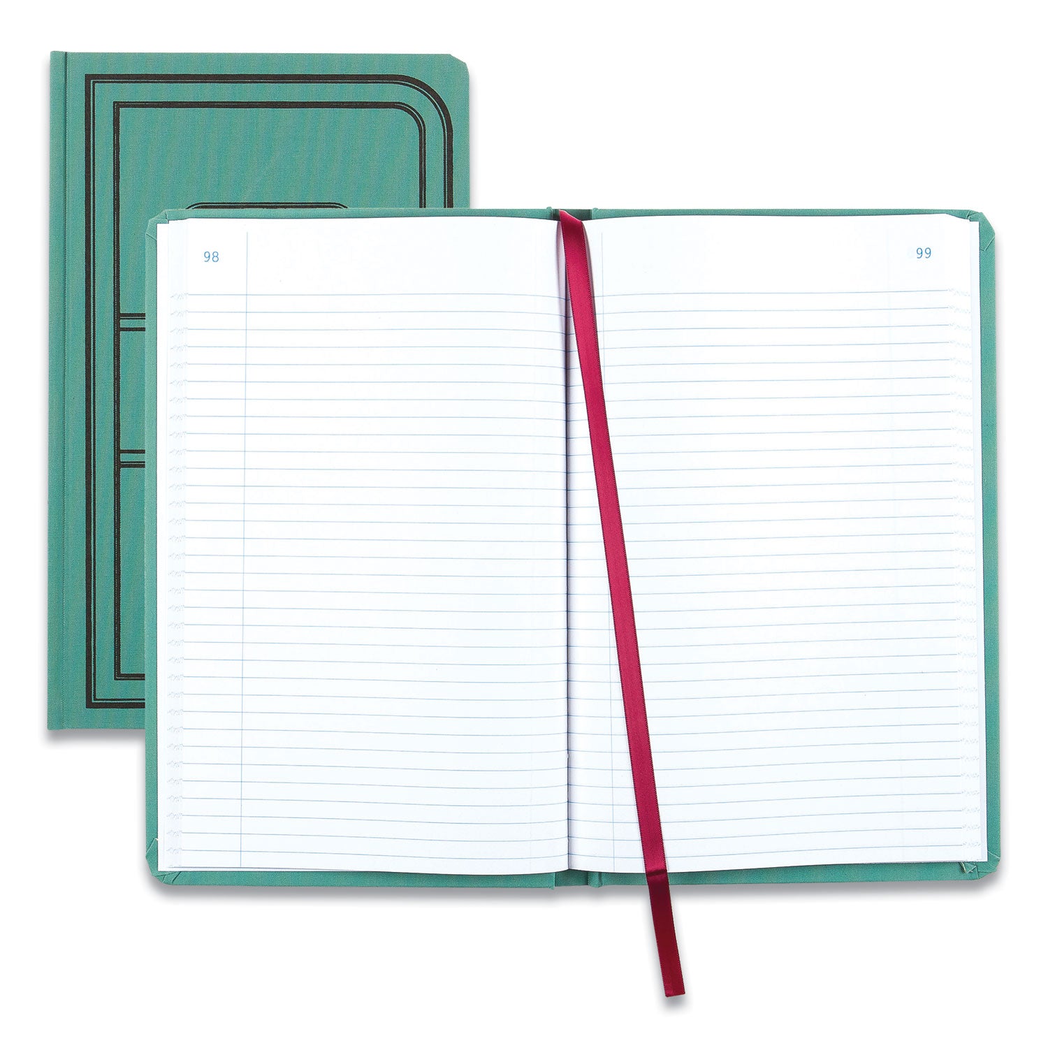 tuff-series-record-book-green-cover-12-x-75-sheets-150-sheets-book_reda66150r - 1