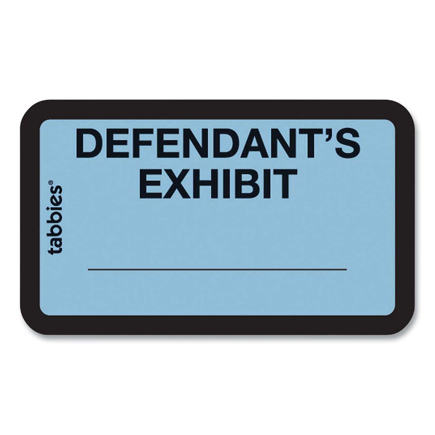 Legal Exhibit Labels, Defendant's Exhibit, 1.63 x 1, Blue, 9/Sheet, 28 Sheets/Pack, 252 Labels/Pack -