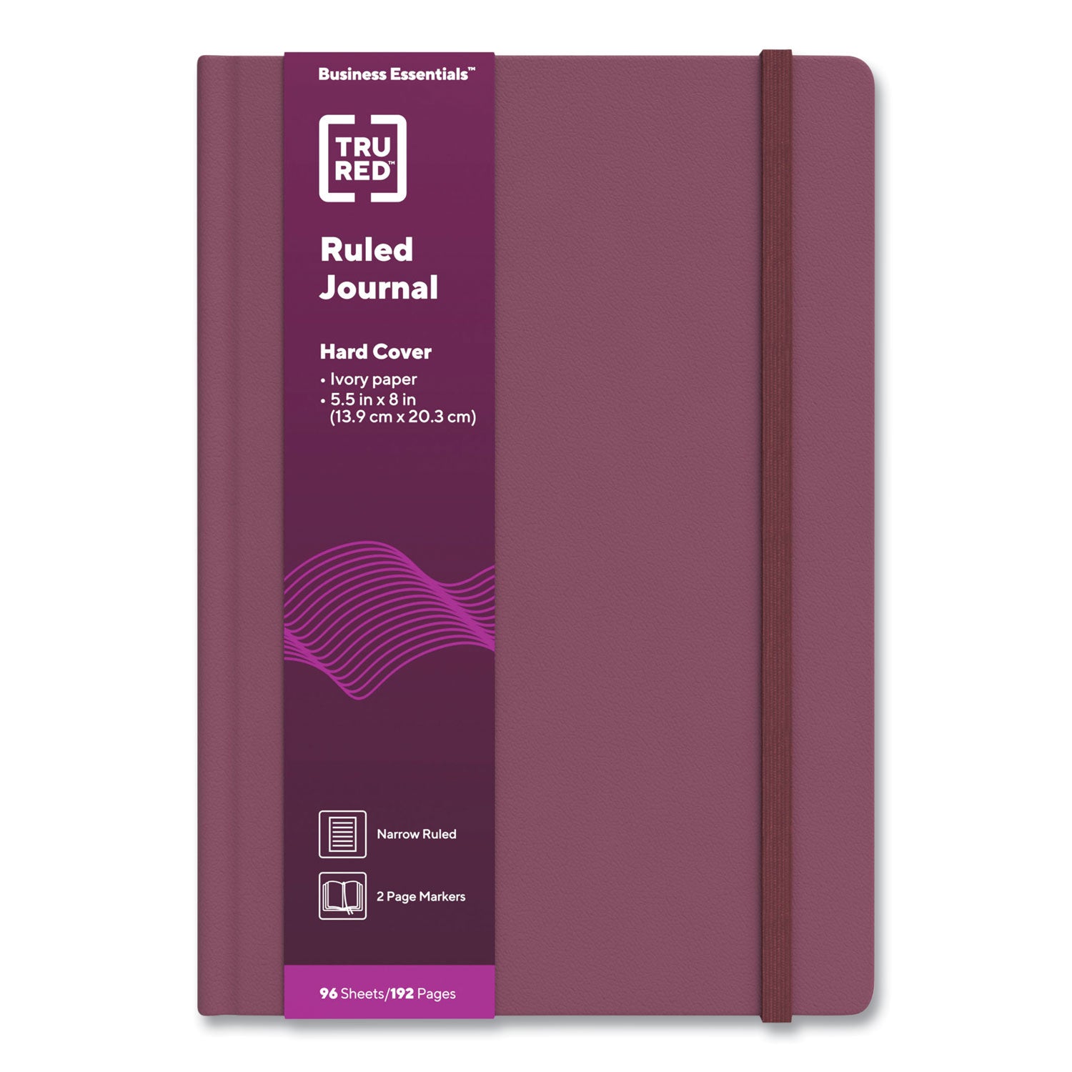 hardcover-business-journal-1-subject-narrow-rule-purple-cover-96-8-x-55-sheets_tud24383515 - 1