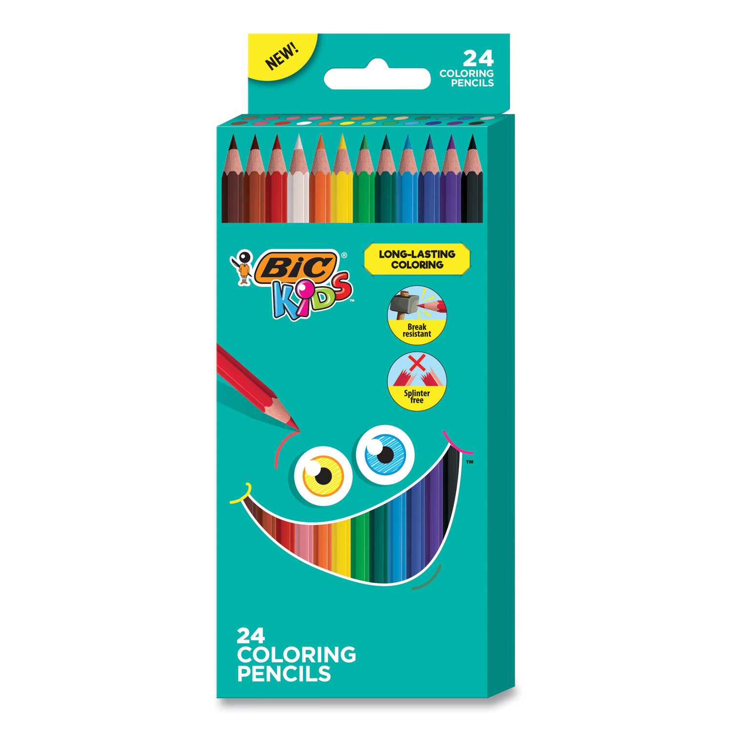 kids-coloring-pencils-07-mm-assorted-lead-and-barrel-colors-24-pack_bicbkcp24ast - 1