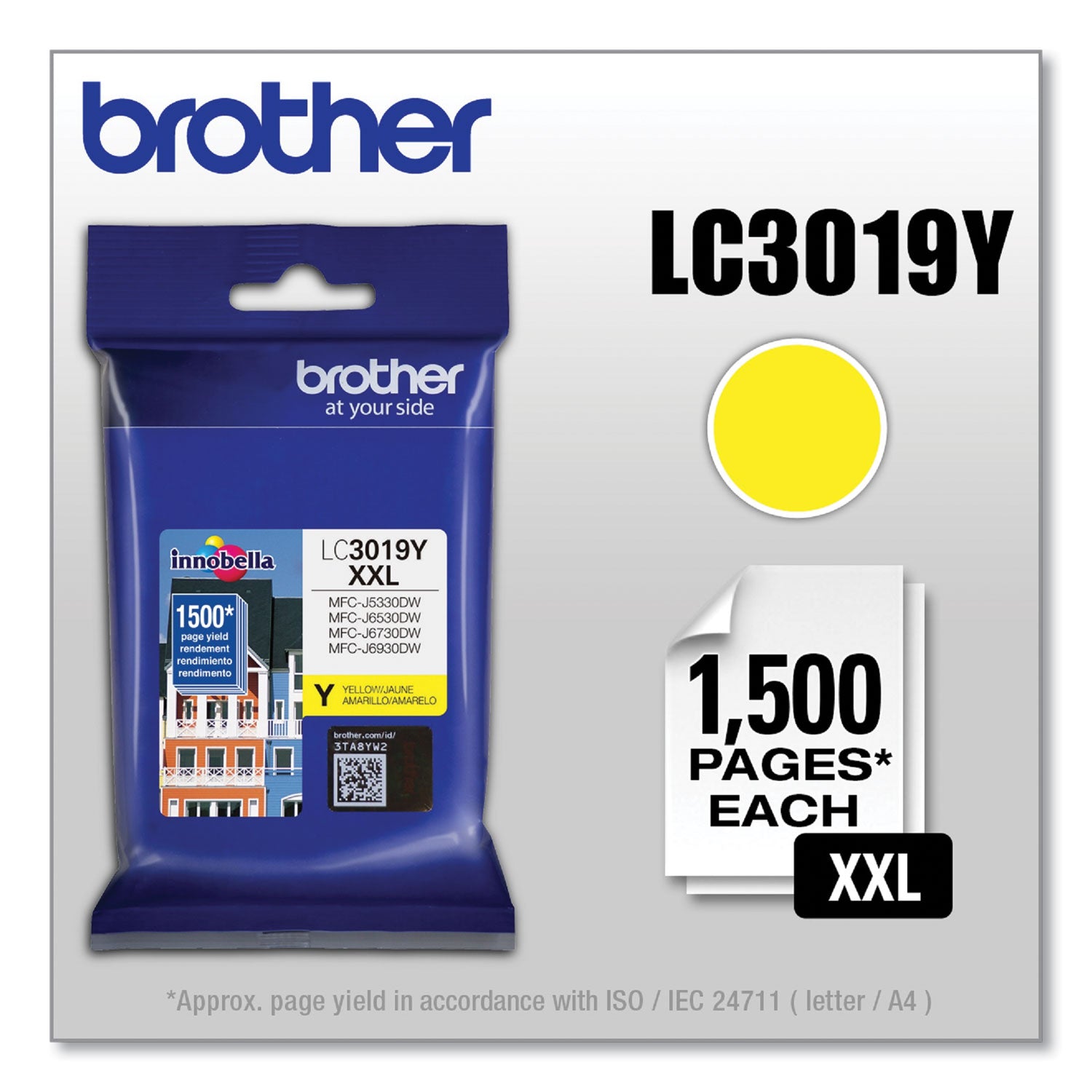 lc3019y-innobella-super-high-yield-ink-1300-page-yield-yellow_brtlc3019y - 1