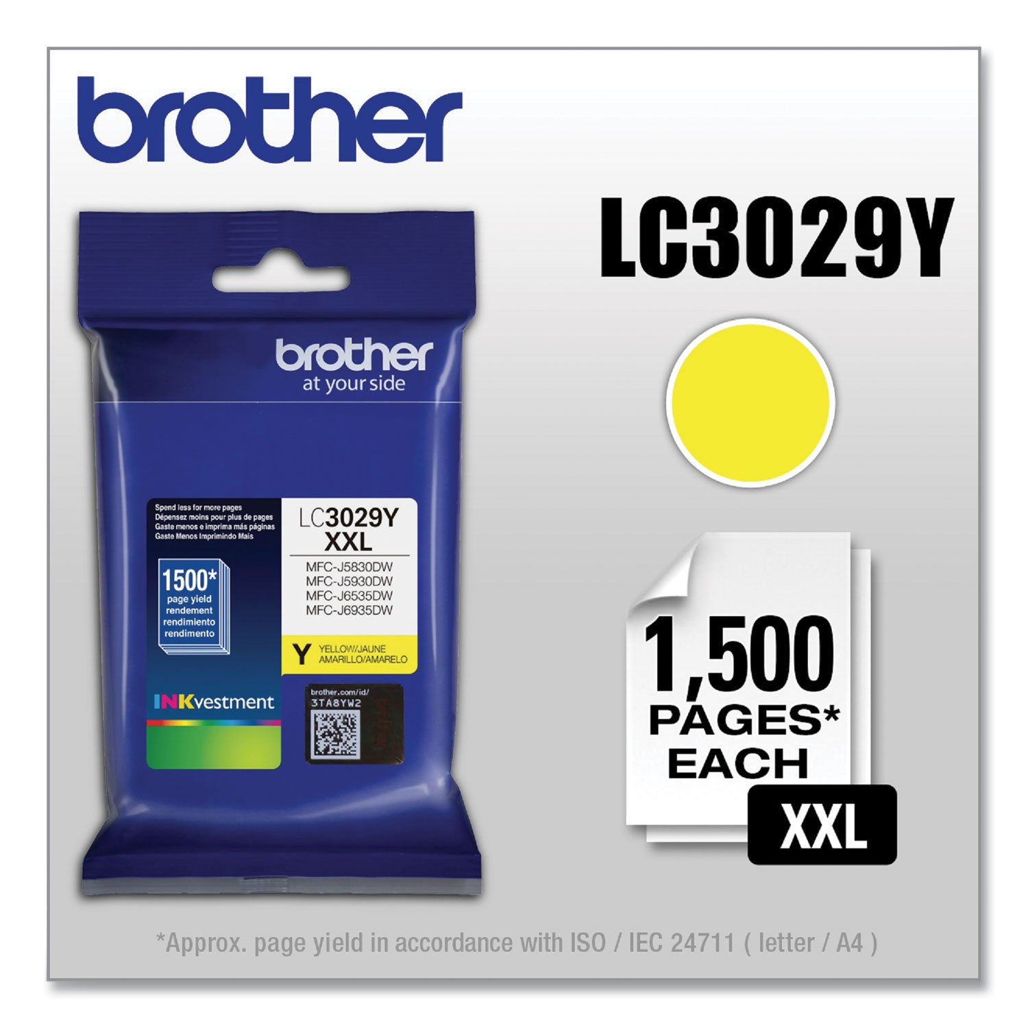 lc3029y-inkvestment-super-high-yield-ink-1500-page-yield-yellow_brtlc3029y - 2