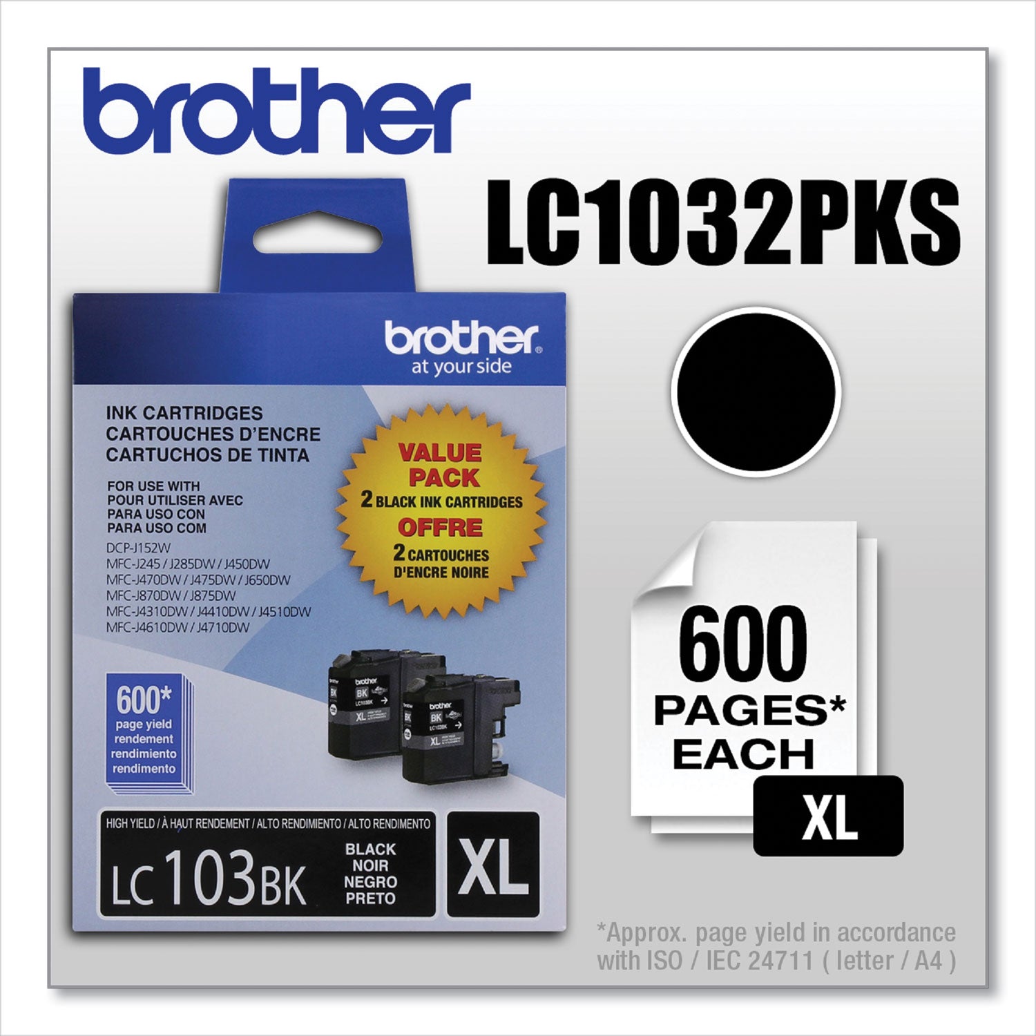 lc1032pks-innobella-high-yield-ink-600-page-yield-black-2-pack_brtlc1032pks - 2