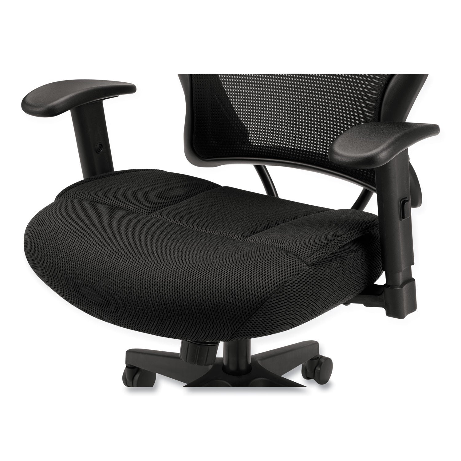 VL702 Mesh High-Back Task Chair, Supports Up to 250 lb, 18.5" to 23.5" Seat Height, Black -