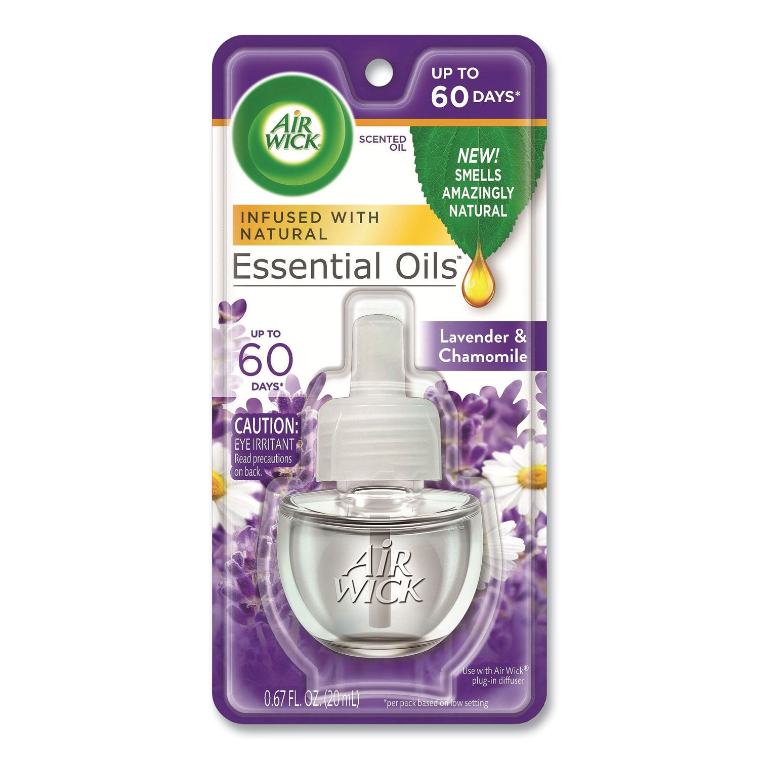 Scented Oil Refill, Lavender and Chamomile, 0.67 oz, 8/Carton -