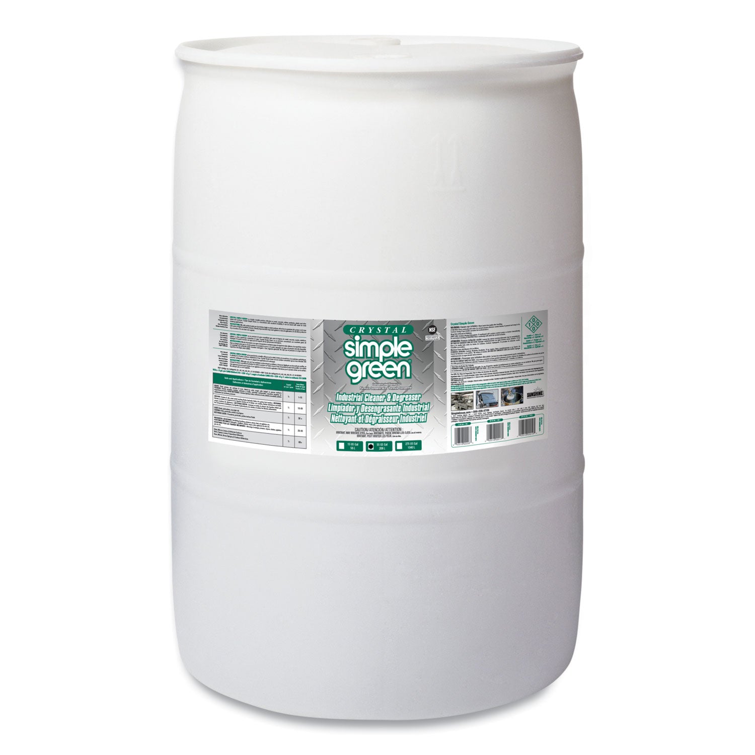 Crystal Industrial Cleaner/Degreaser, 55 gal Drum -