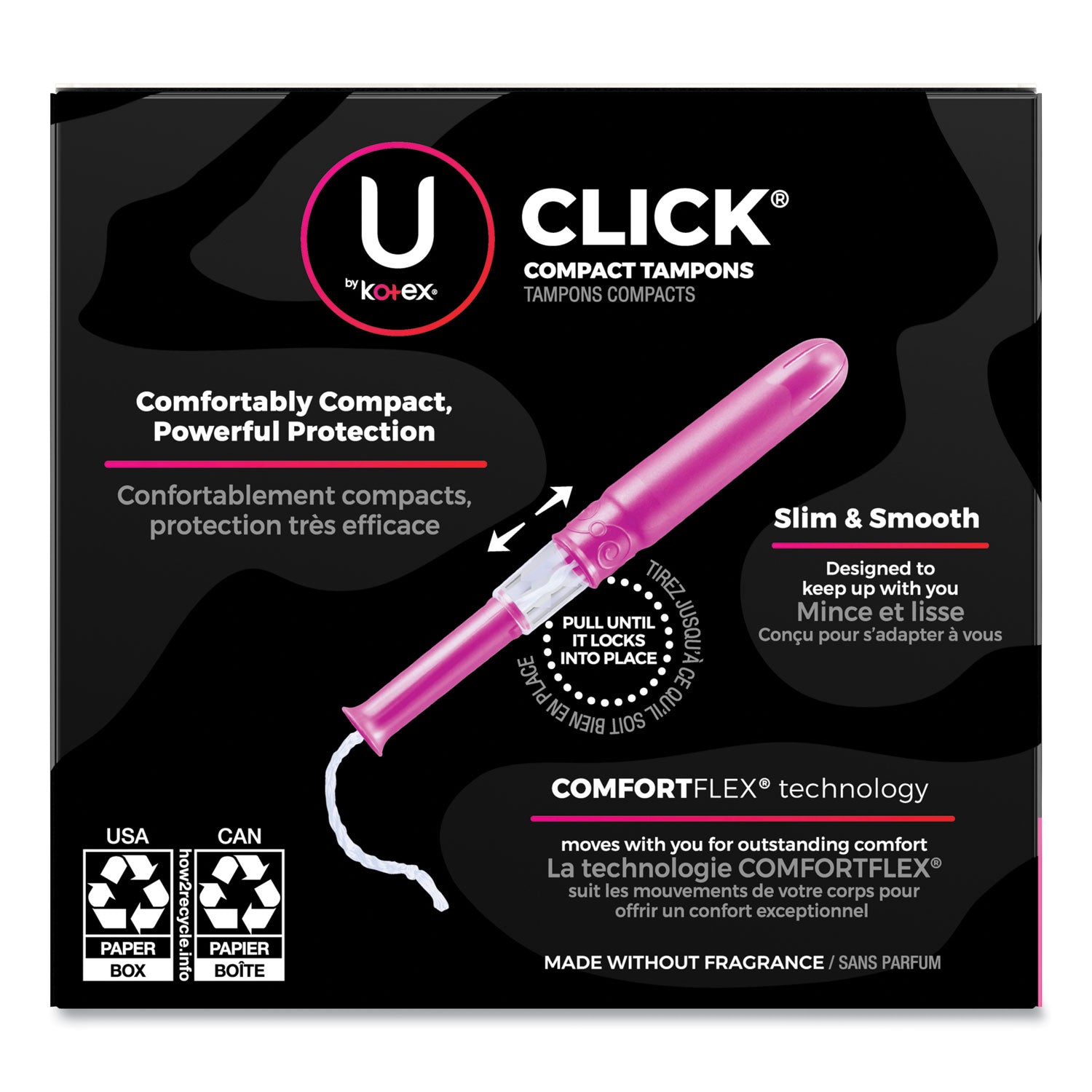 u-by-kotex-click-compact-tampons-regular-16-pack-8-packs-carton_kcc53445 - 2