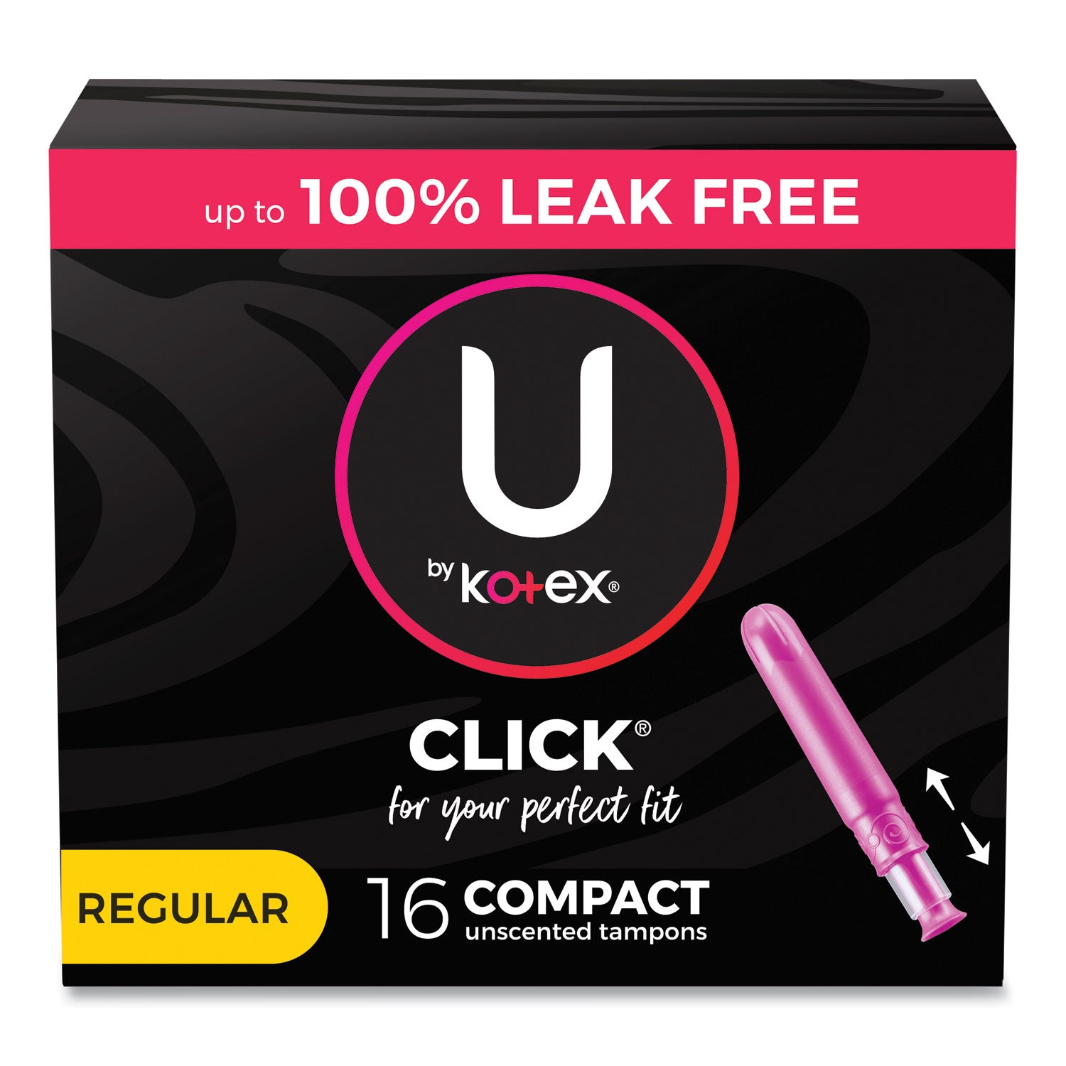 u-by-kotex-click-compact-tampons-regular-16-pack-8-packs-carton_kcc53445 - 1