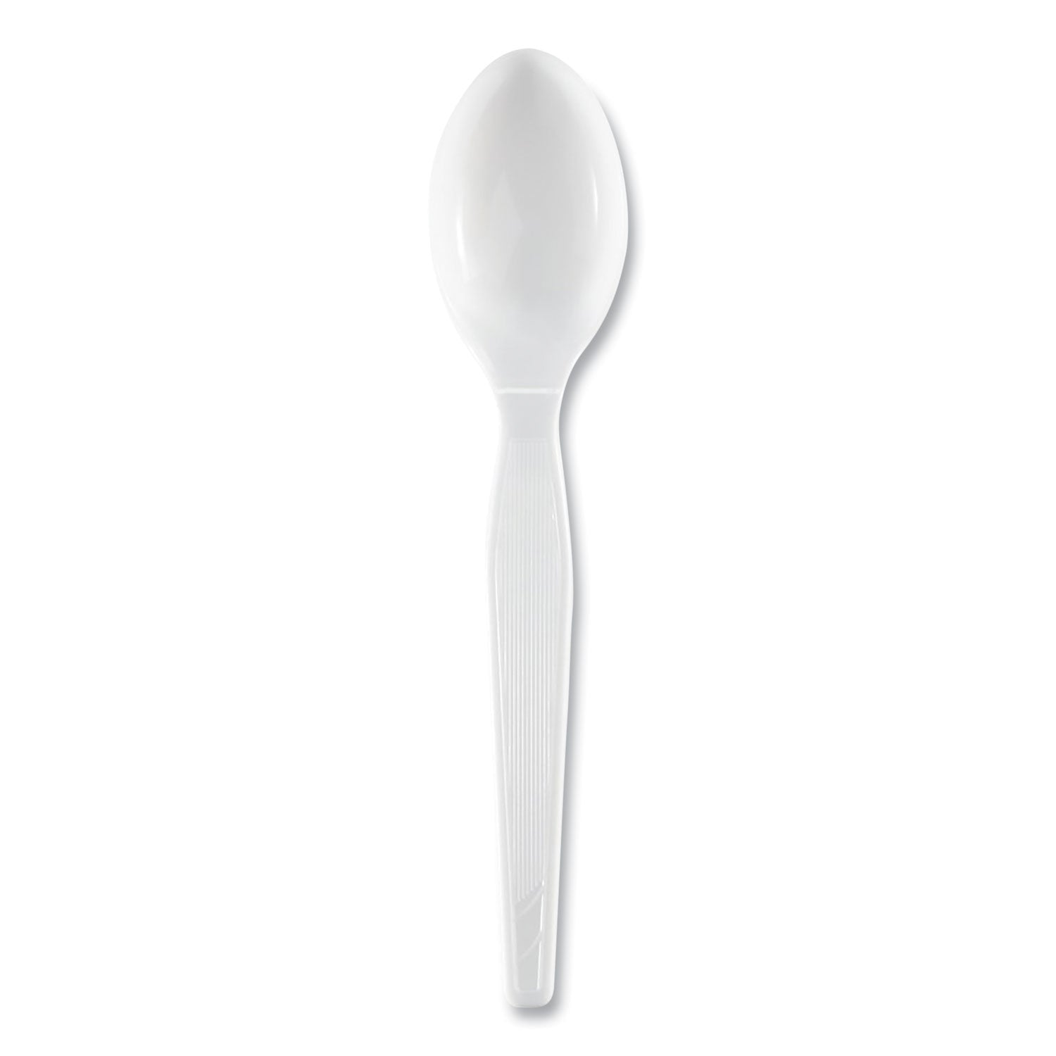 Plastic Cutlery, Heavyweight Teaspoons, White, 1,000/Carton -