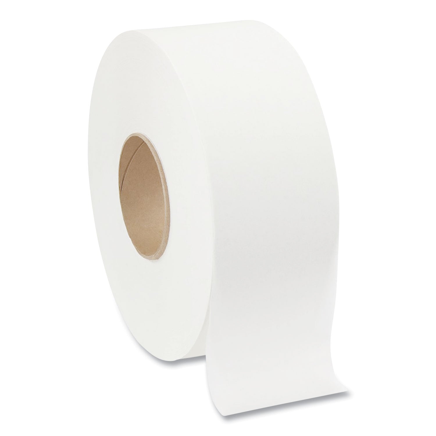 Jumbo Jr. Bathroom Tissue Roll, Septic Safe, 2-Ply, White, 3.5" x 1,000 ft, 8 Rolls/Carton -