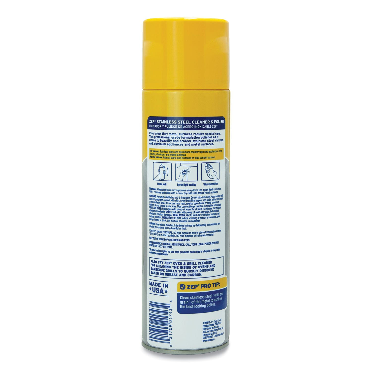 stainless-steel-polish-14-oz-aerosol-spray-12-carton_zpezusstl14ct - 2