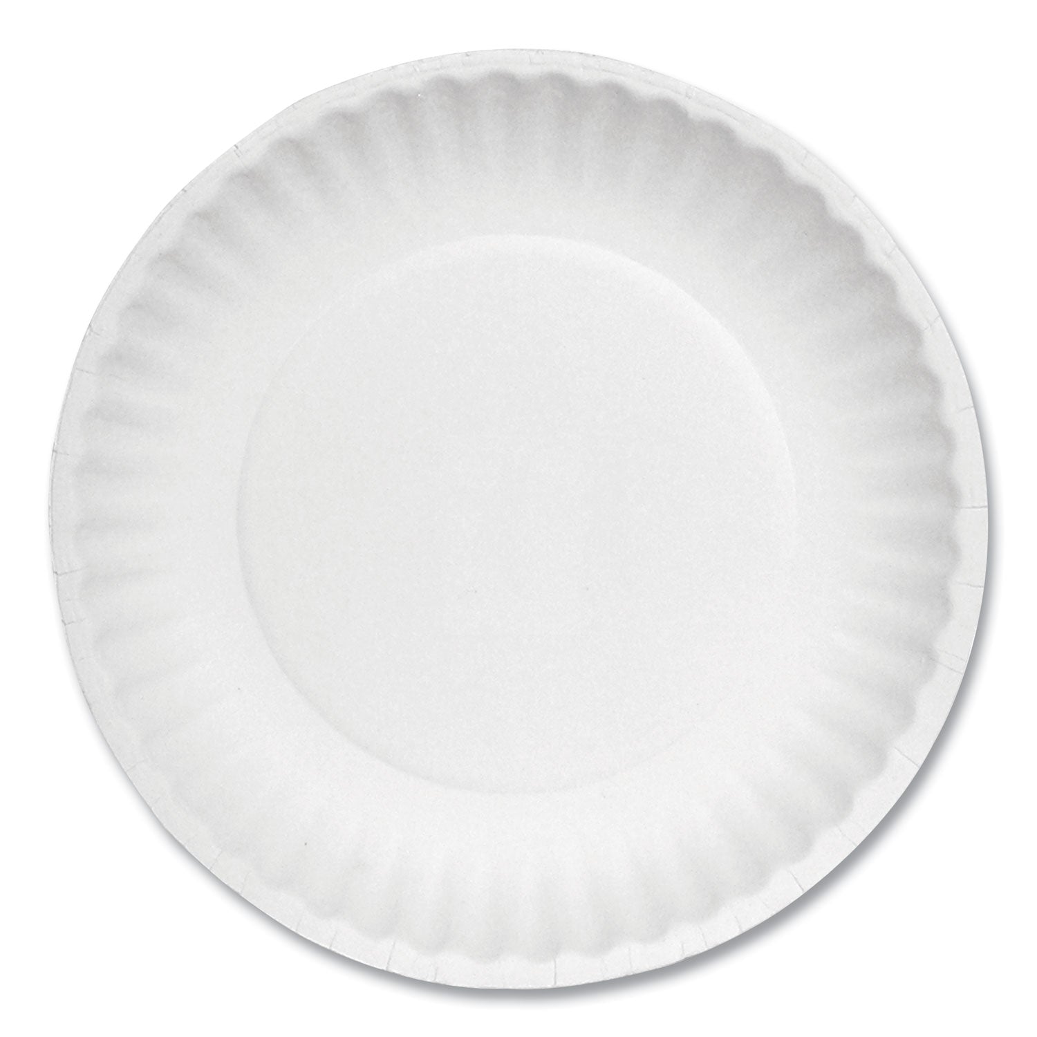 White Paper Plates, 6" dia, 100/Pack, 10 Packs/Carton -
