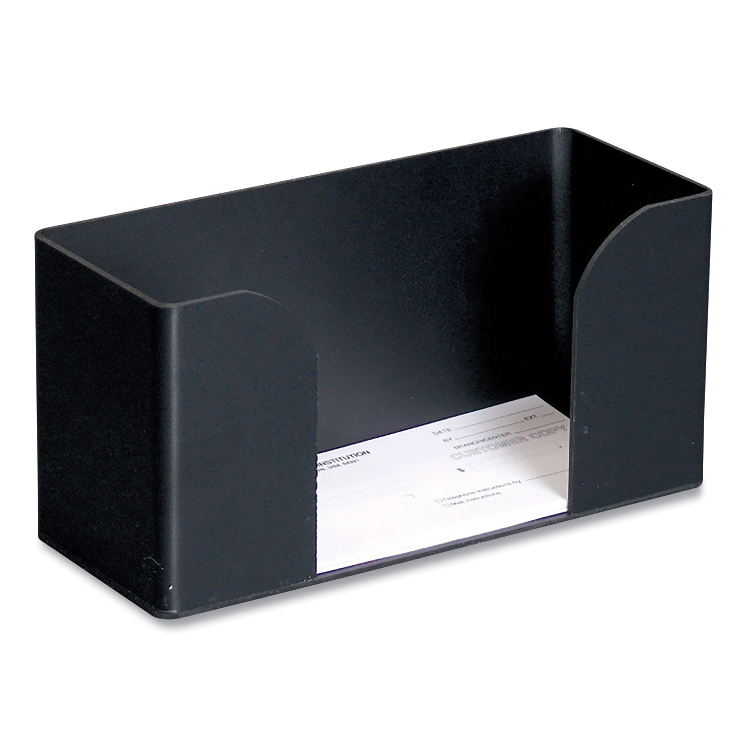 forms-holder-for-deposit-slips-tickets-vouchers-checks-abs-plastic-black_cnk500078 - 1