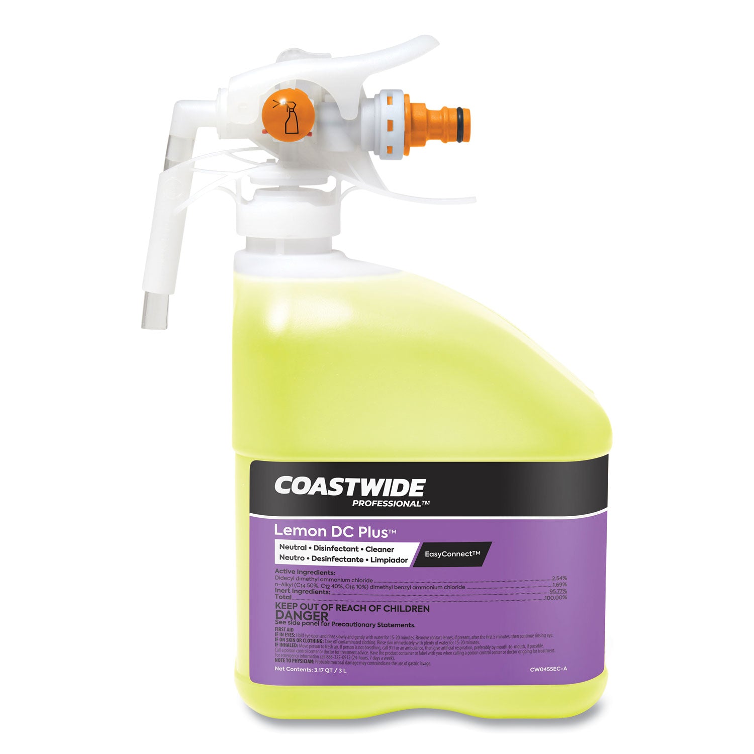 dc-plus-neutral-disinfectant-cleaner-concentrate-for-easyconnect-systems-lemon-scent-317-qt-bottle-2-carton_cwz24381054 - 1