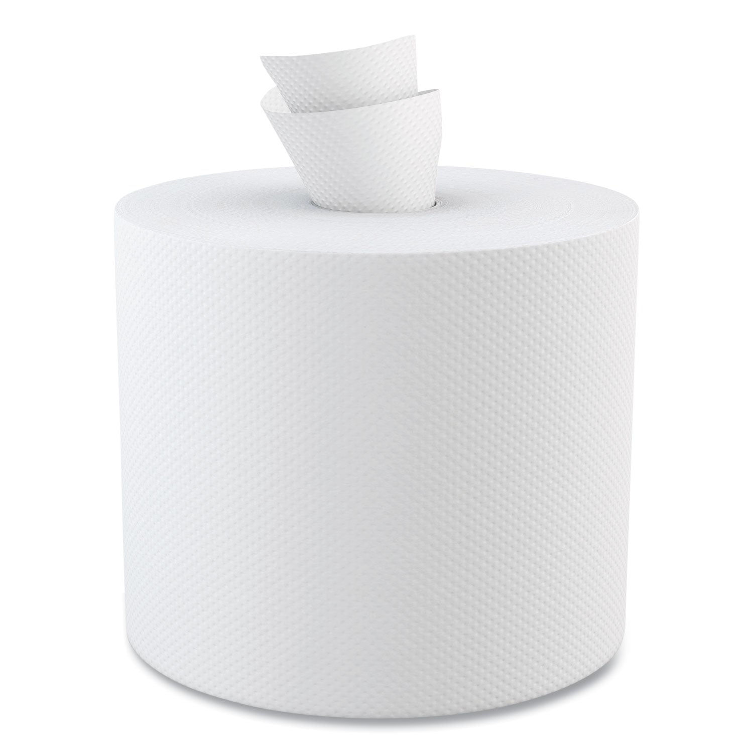 Center-Pull Hand Towels, 2-Ply, Perforated, 7.87 x 10, White, 600/Roll, 6 Rolls/Carton -