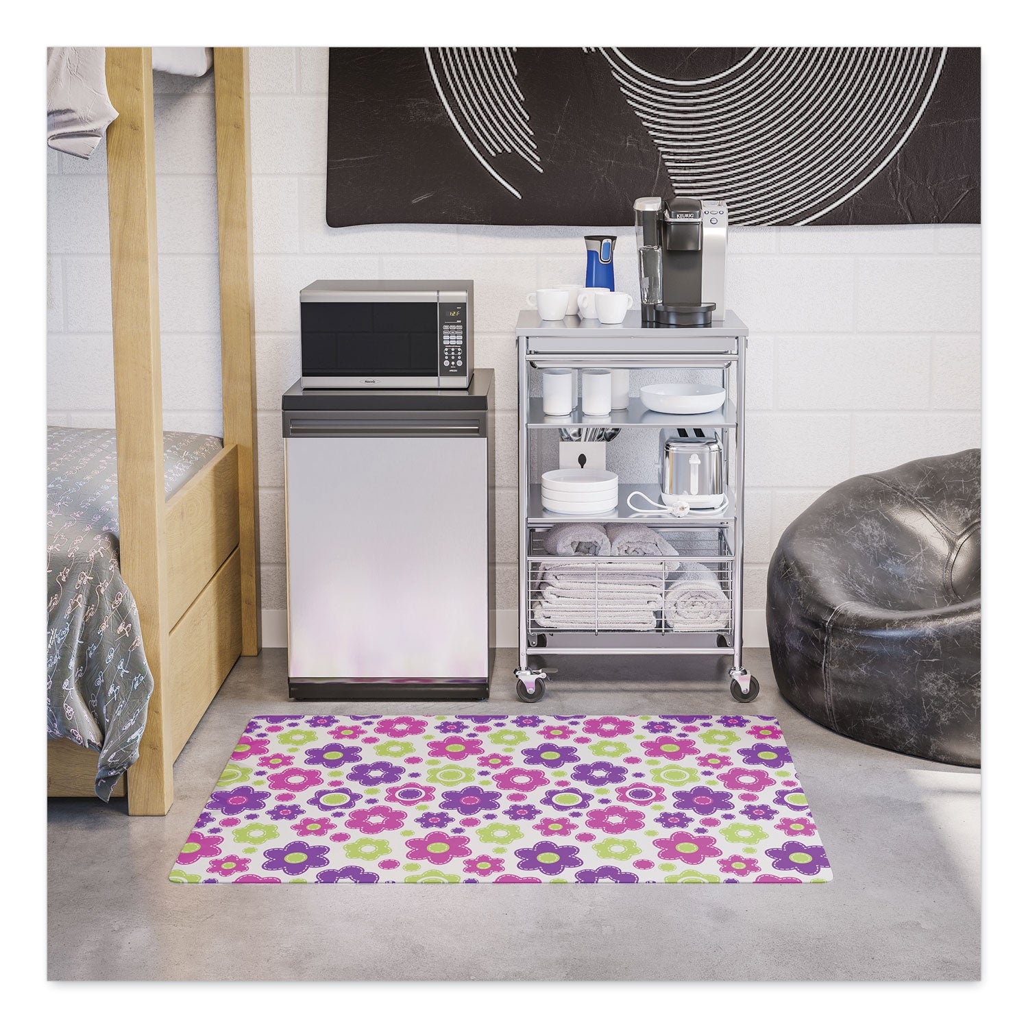 fashionmat-chair-mat-rectangular-35-x-40-daisies_defcm3540ld - 2