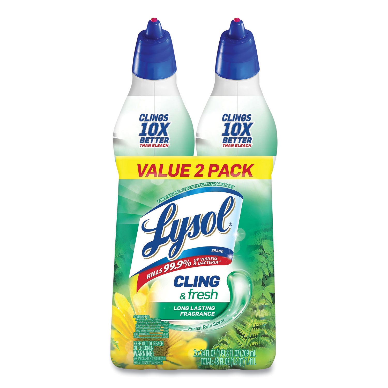 cling-and-fresh-toilet-bowl-cleaner-forest-rain-scent-24-oz-2-pack_rac98015pk - 1