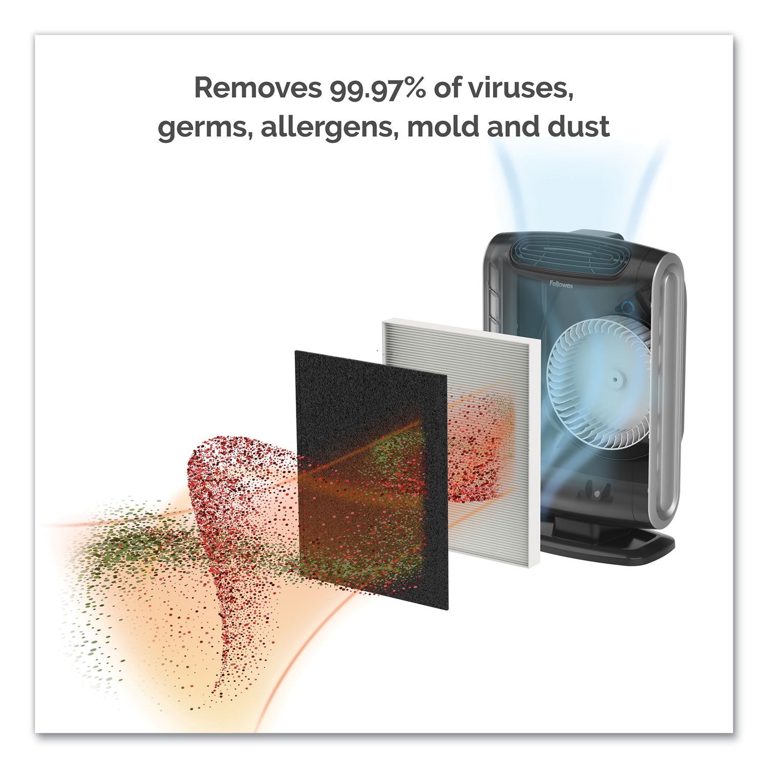 HEPA and Carbon Filtration Air Purifiers, 200 to 400 sq ft Room Capacity, Black -