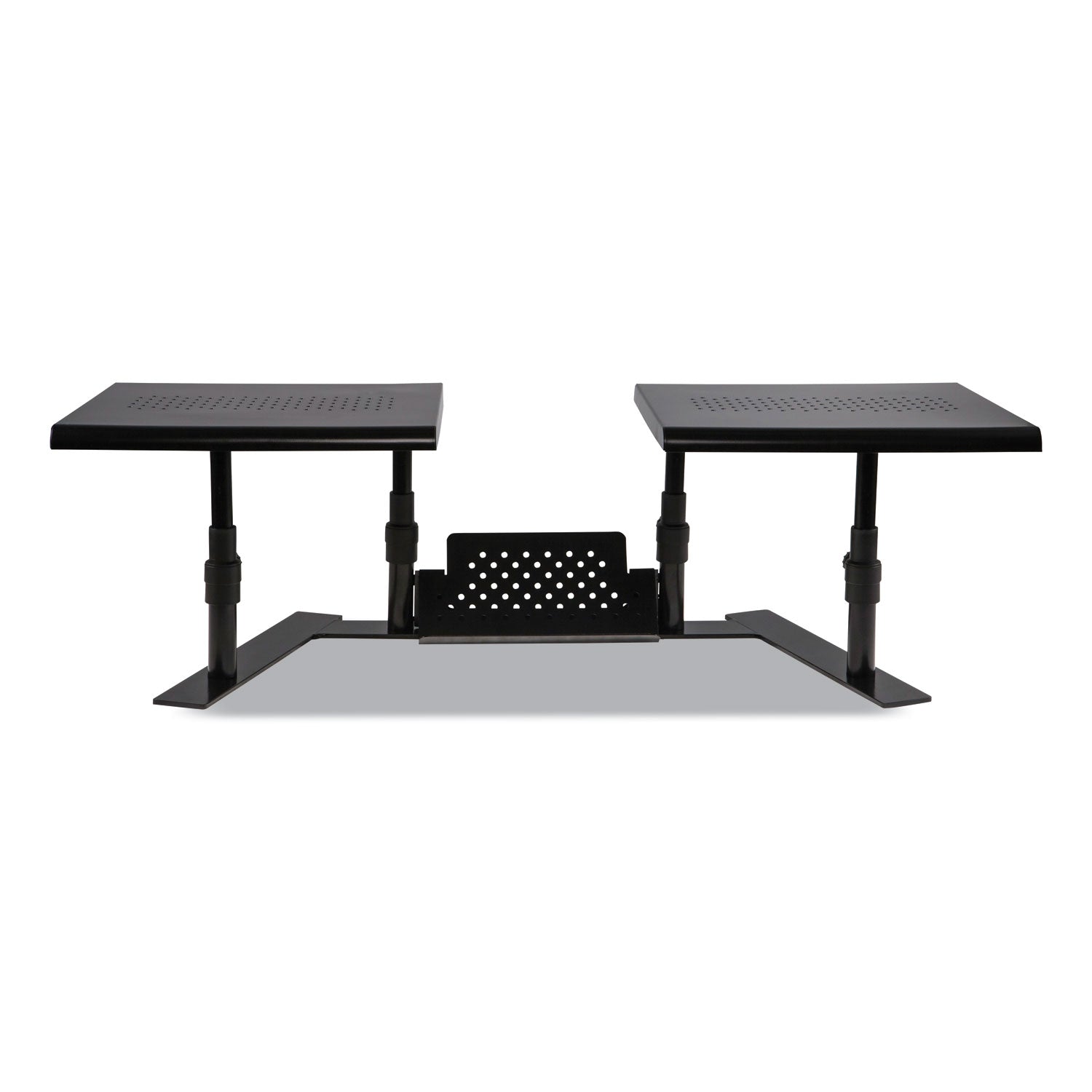 metal-art-ergotwin-dual-monitor-stand-256-to-331-x-126-x-62-to-86-black-supports-20-lb-shelf_asp31883 - 1