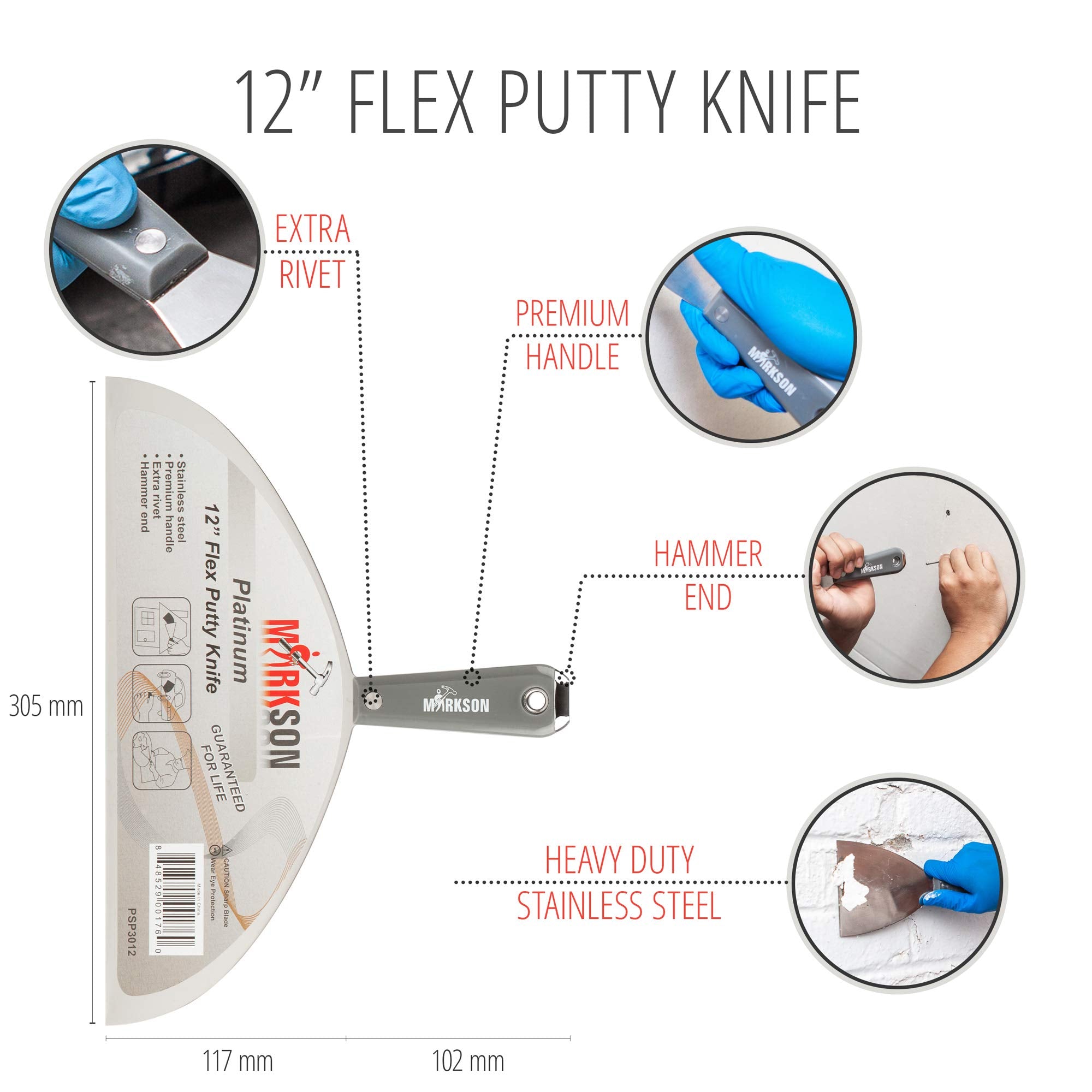 Platinum 12" SS Blade Flex Putty Knife