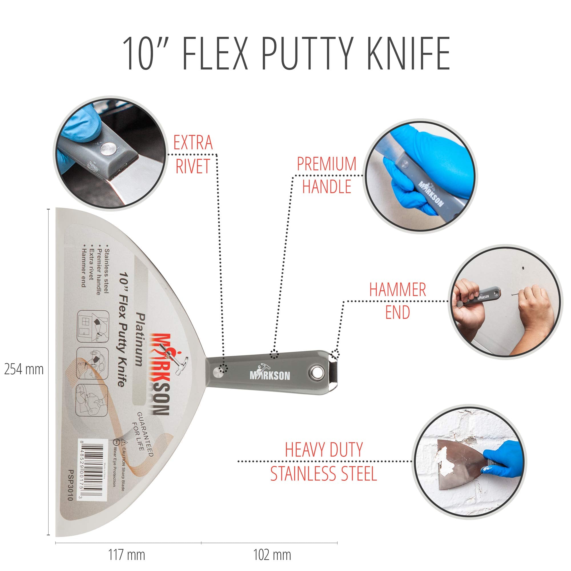 Platinum 10" SS Blade Flex Putty Knife