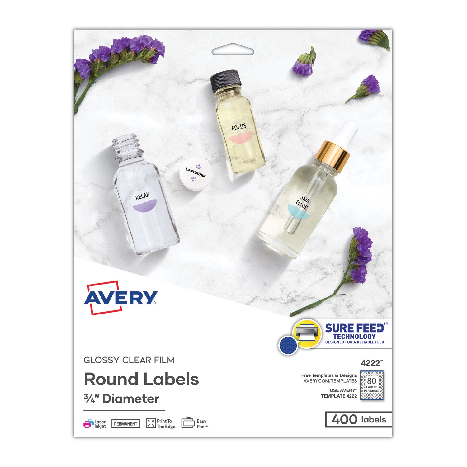 printable-self-adhesive-permanent-id-labels-w-sure-feed-075-dia-clear-400-pk_ave4222 - 1