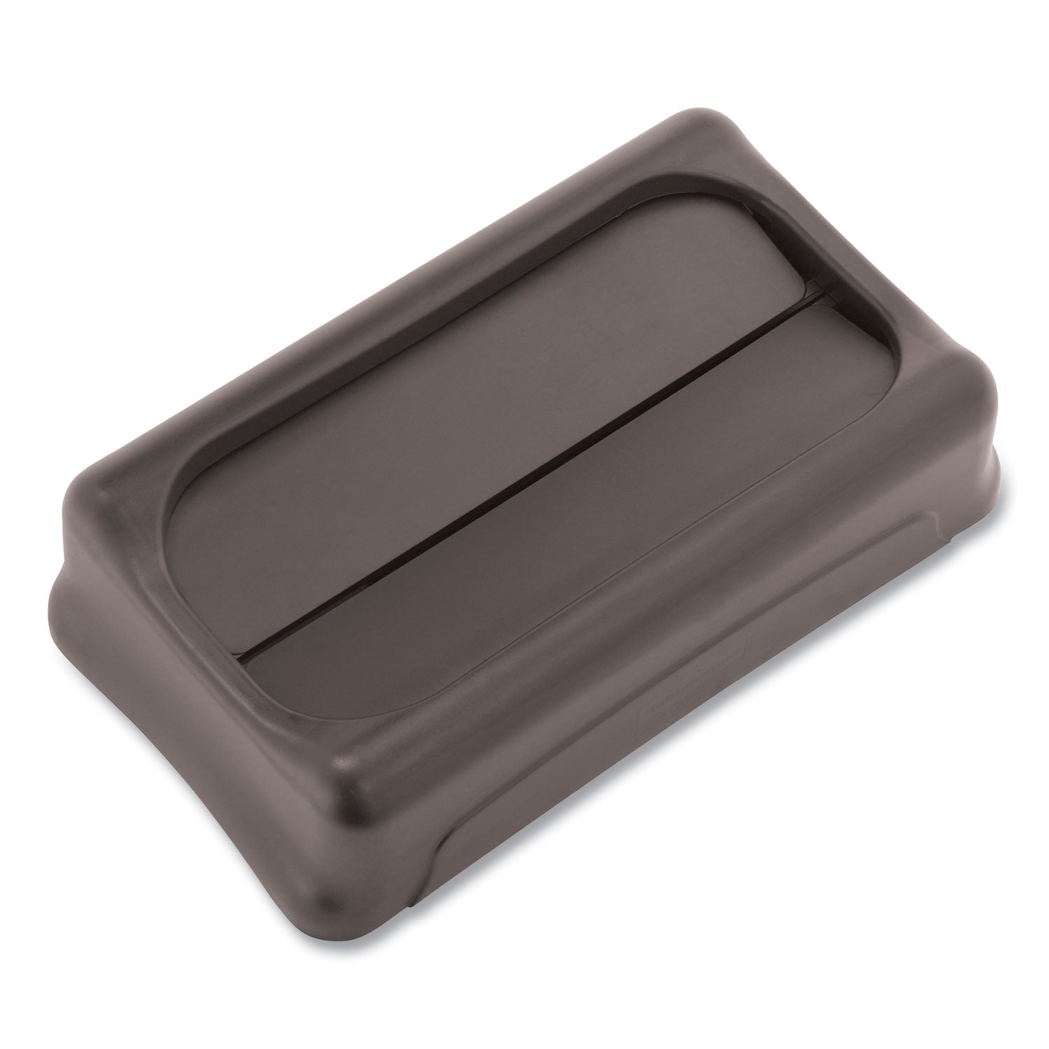 Swing Top Lid for Slim Jim Waste Containers, 11.38w x 20.5d x 5h, Black -