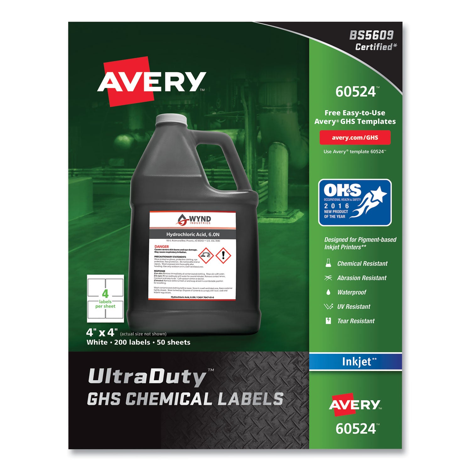 ultraduty-ghs-chemical-waterproof-and-uv-resistant-labels-4-x-4-white-4-sheet-50-sheets-pack_ave60524 - 1