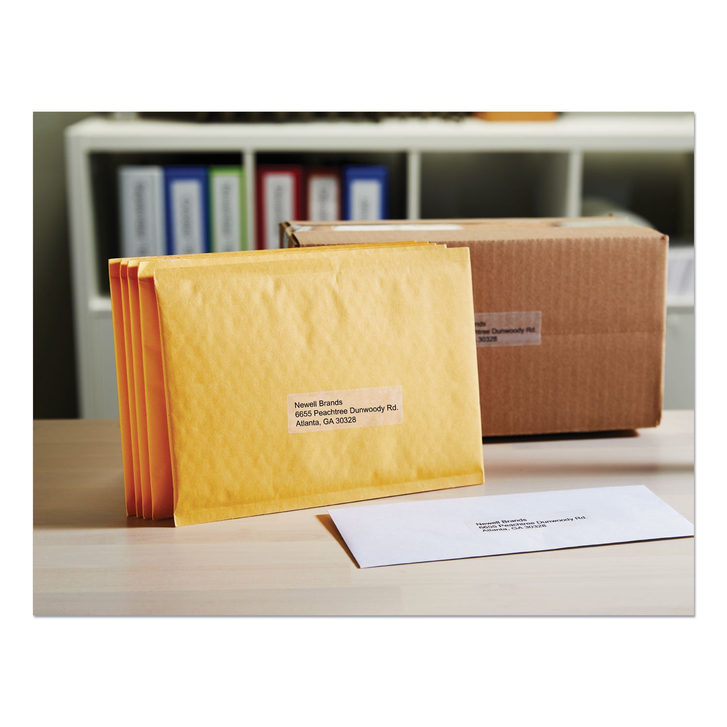 LabelWriter Address Labels, 1.12" x 3.5", Clear, 130 Labels/Roll -