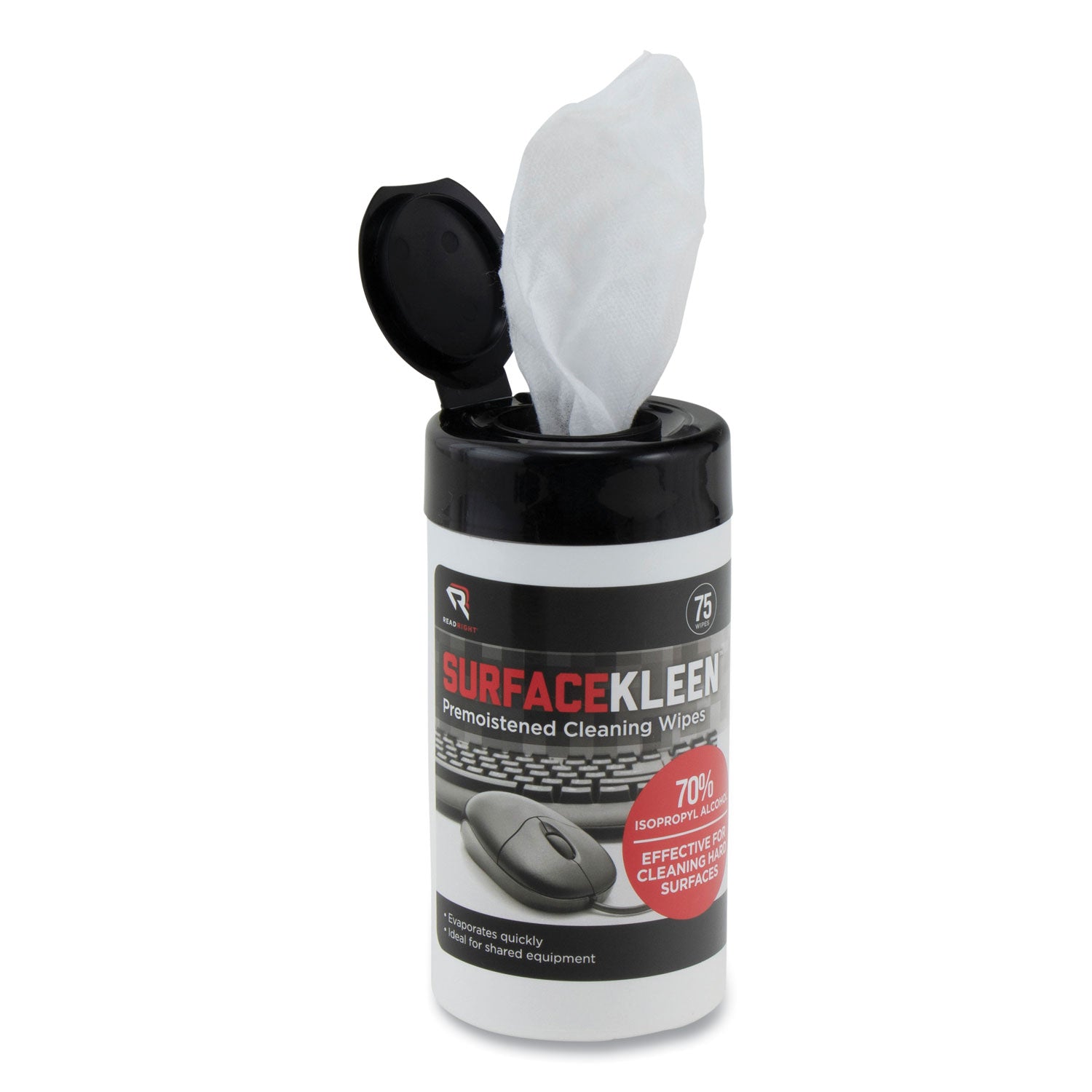 surfacekleen-premoistened-alcohol-cleaning-wipes-638-x-54-tub-unscented-white-75-pack_rearr15111 - 2
